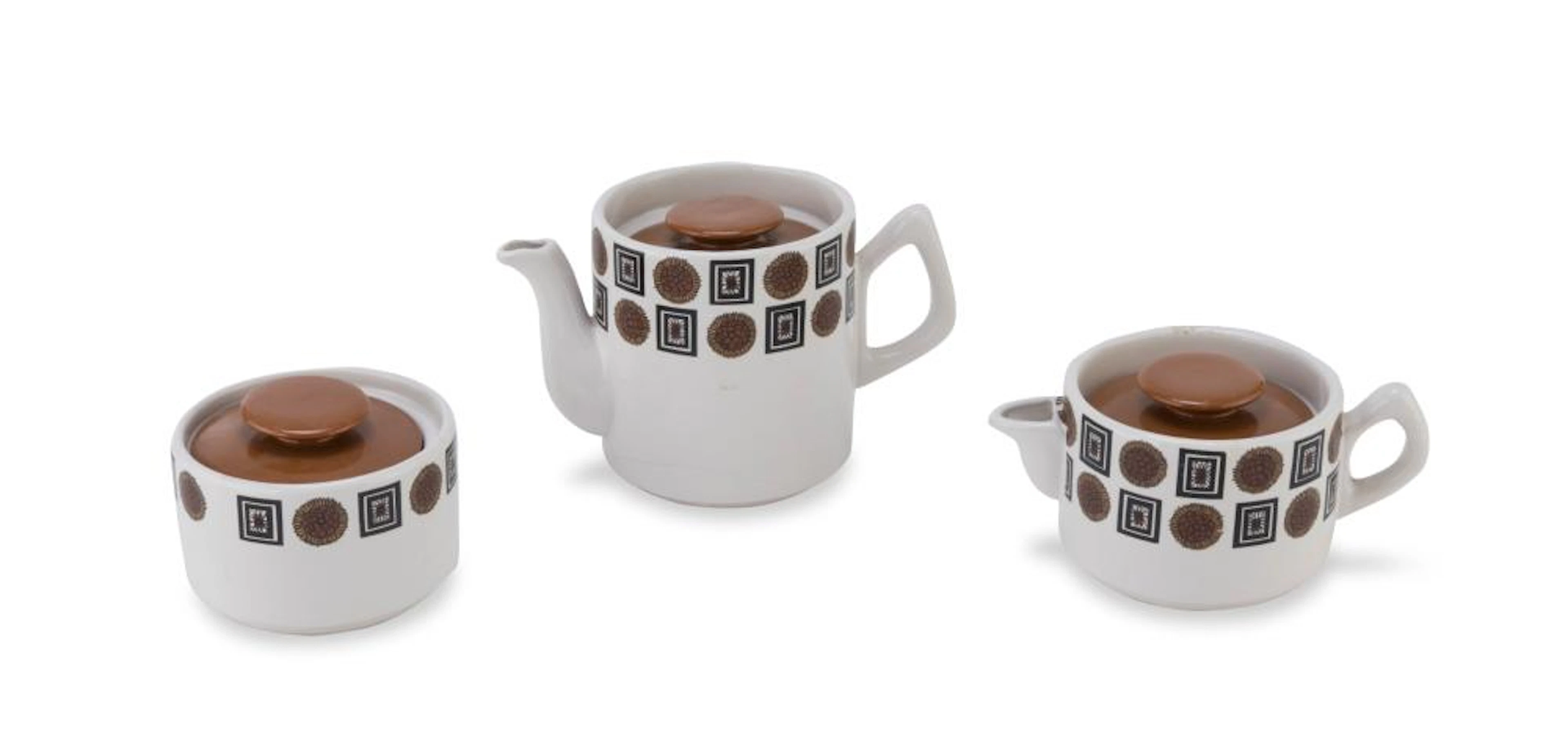 CERAMIC TEA SERVICE PACETTI ALBISOLA 70s