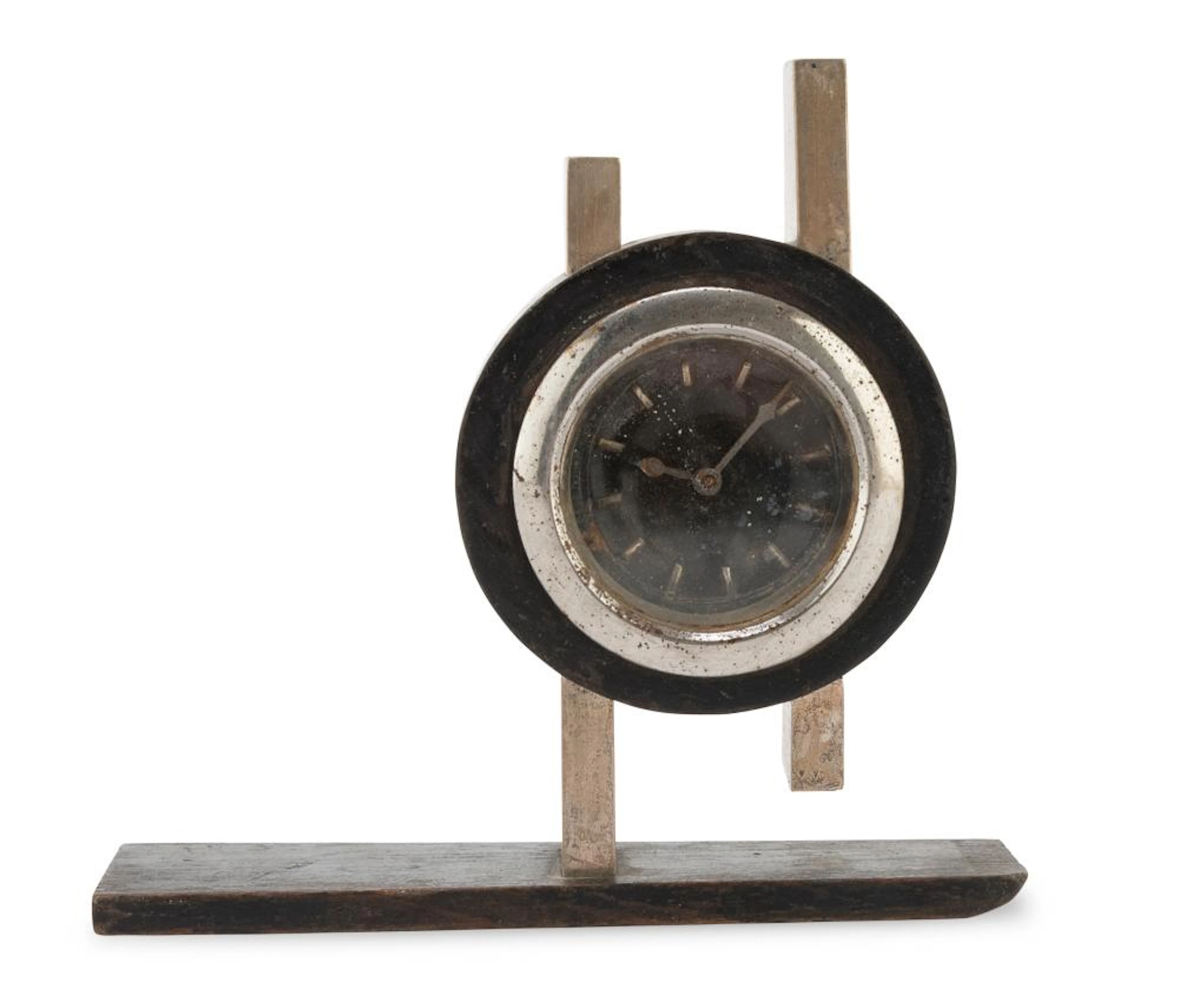 SMALL TABLE CLOCK PROBABLY BAUHAUS 1930