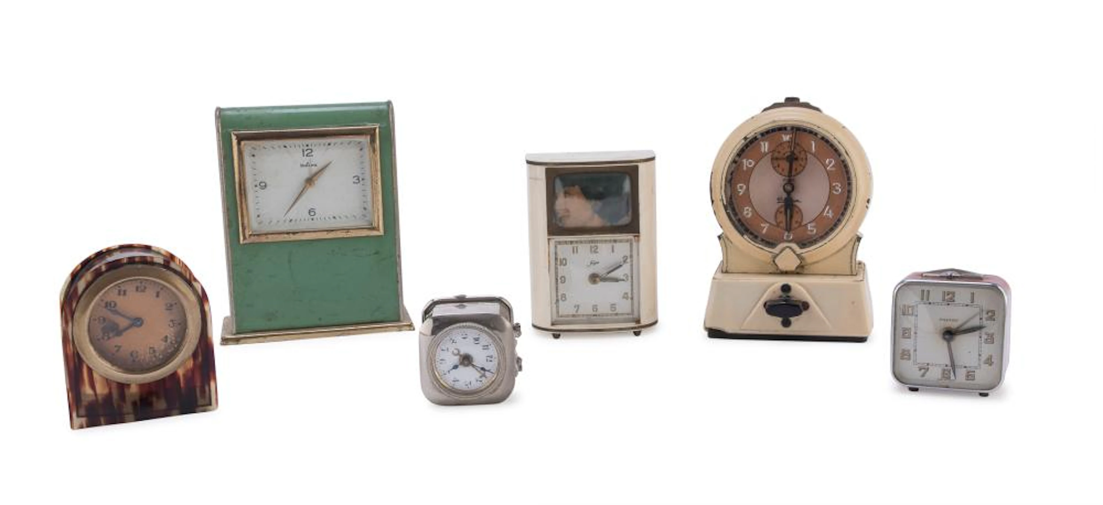 FIVE TABLE CLOCKS 30s/60s