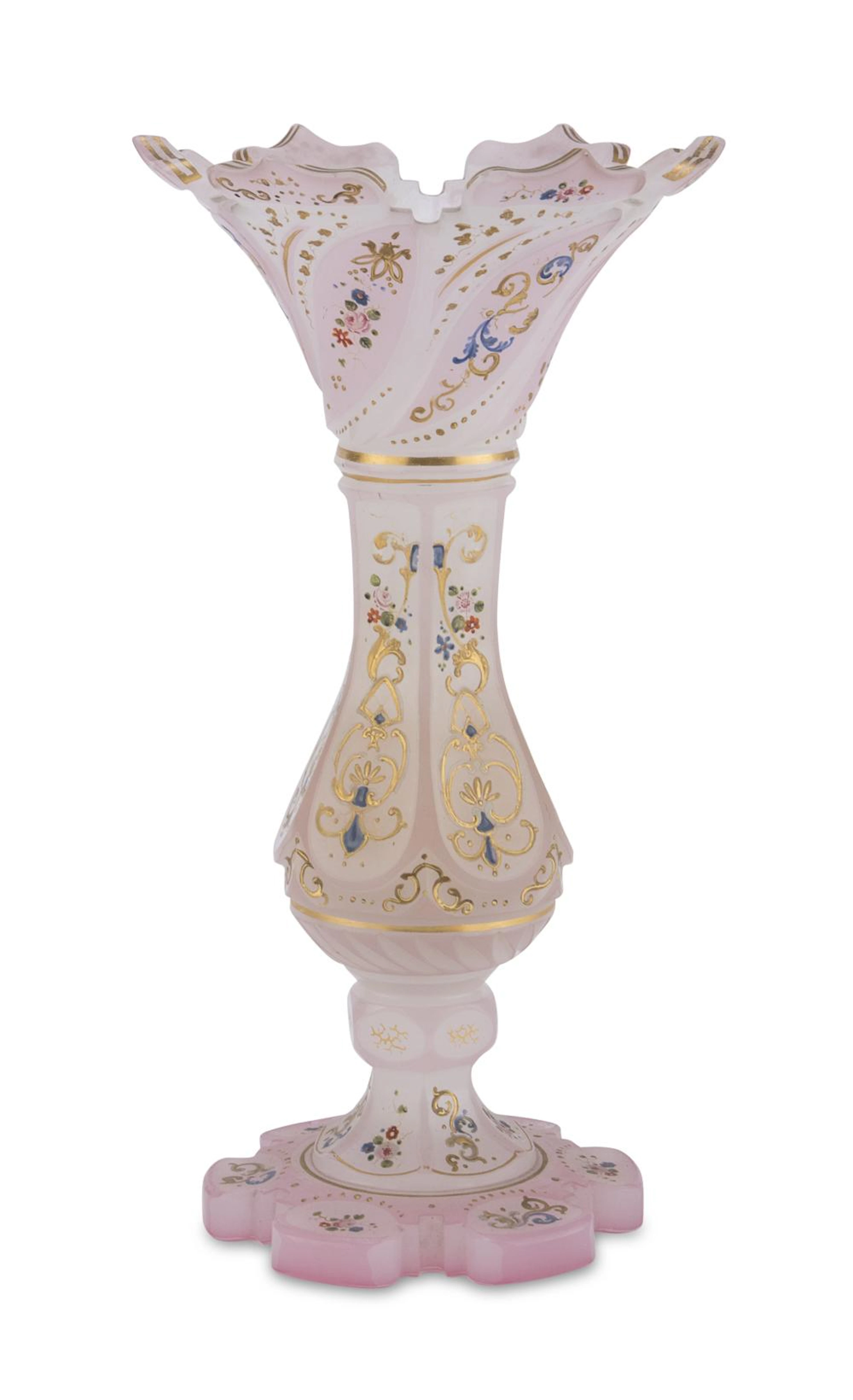 OPALINE VASE END OF THE 19TH CENTURY