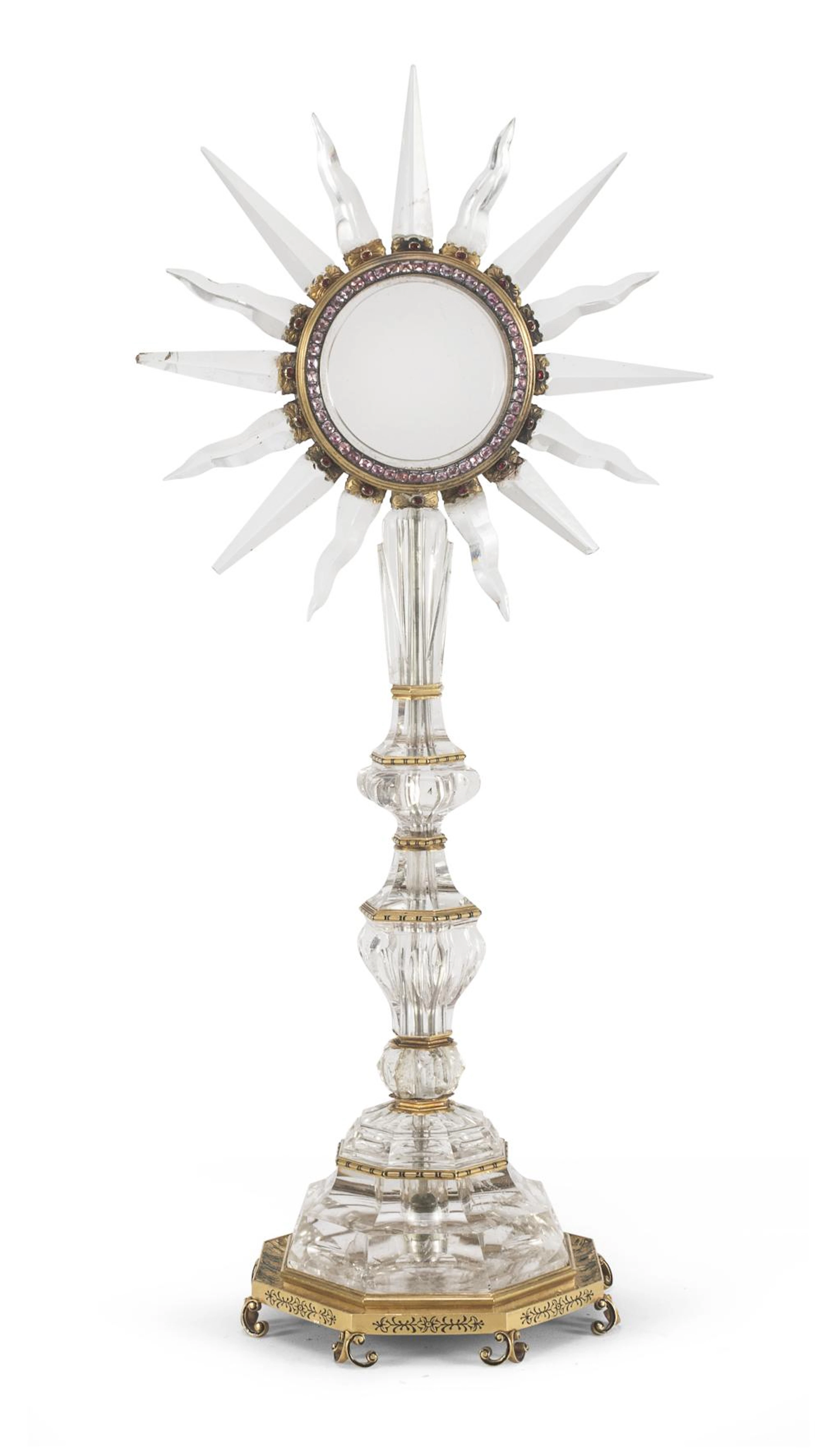 OSTENSORY IN GOLD AND ROCK CRYSTAL LATE 18TH CENTURY