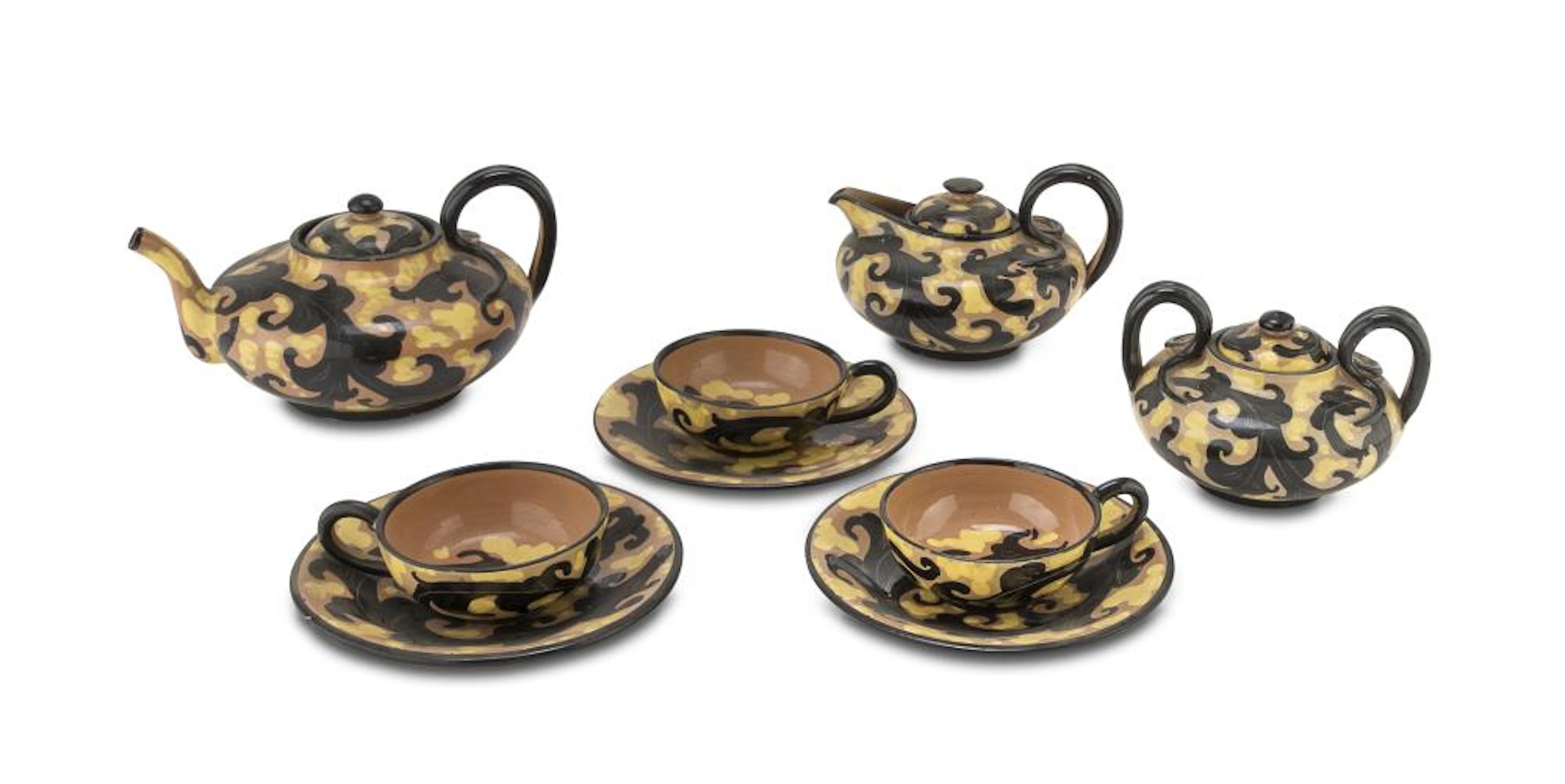 CERAMIC TEA SET GUALDO TADINO