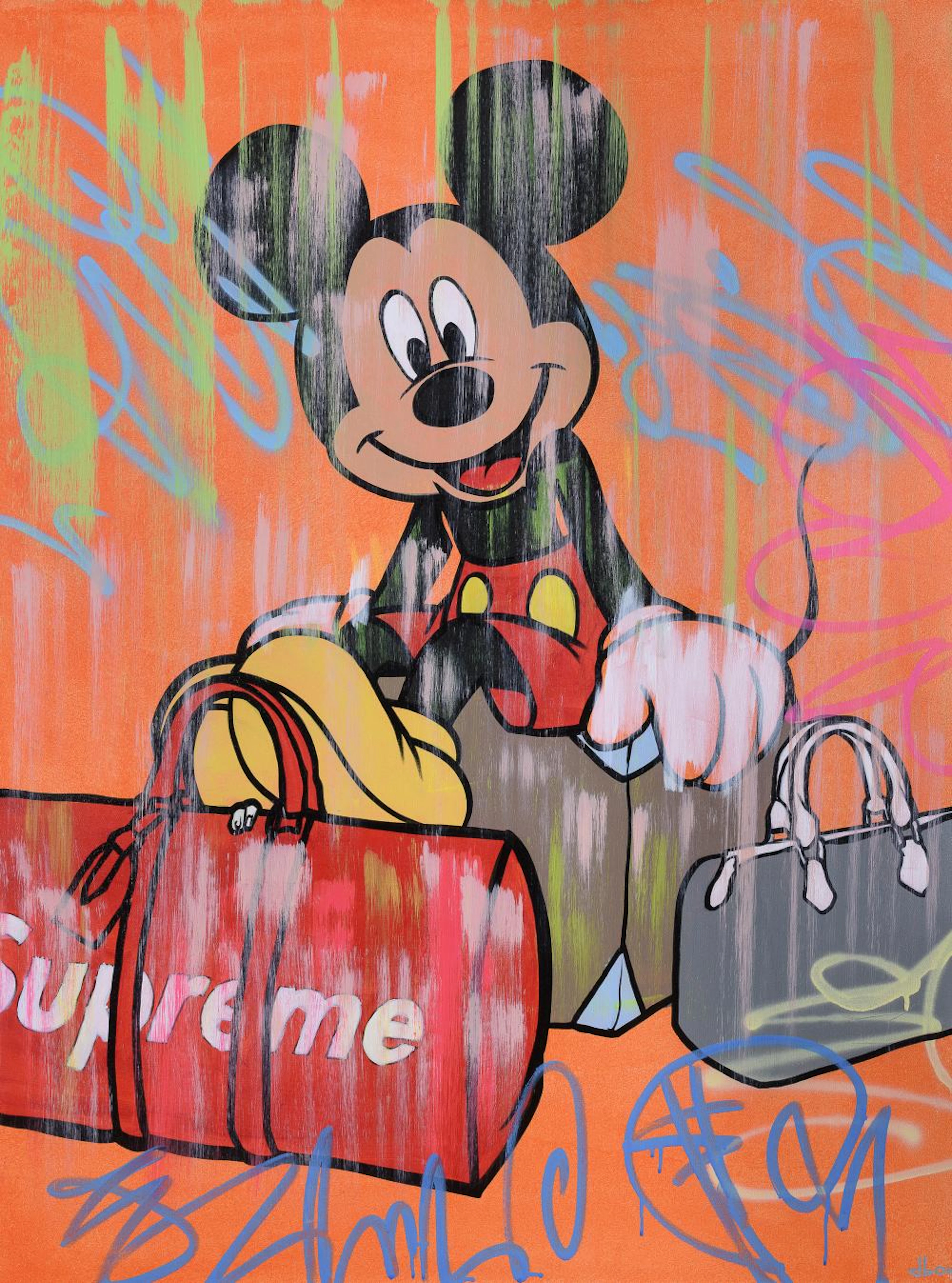 OIL PAINTING MICKEY MOUSE BY DILLON BOY