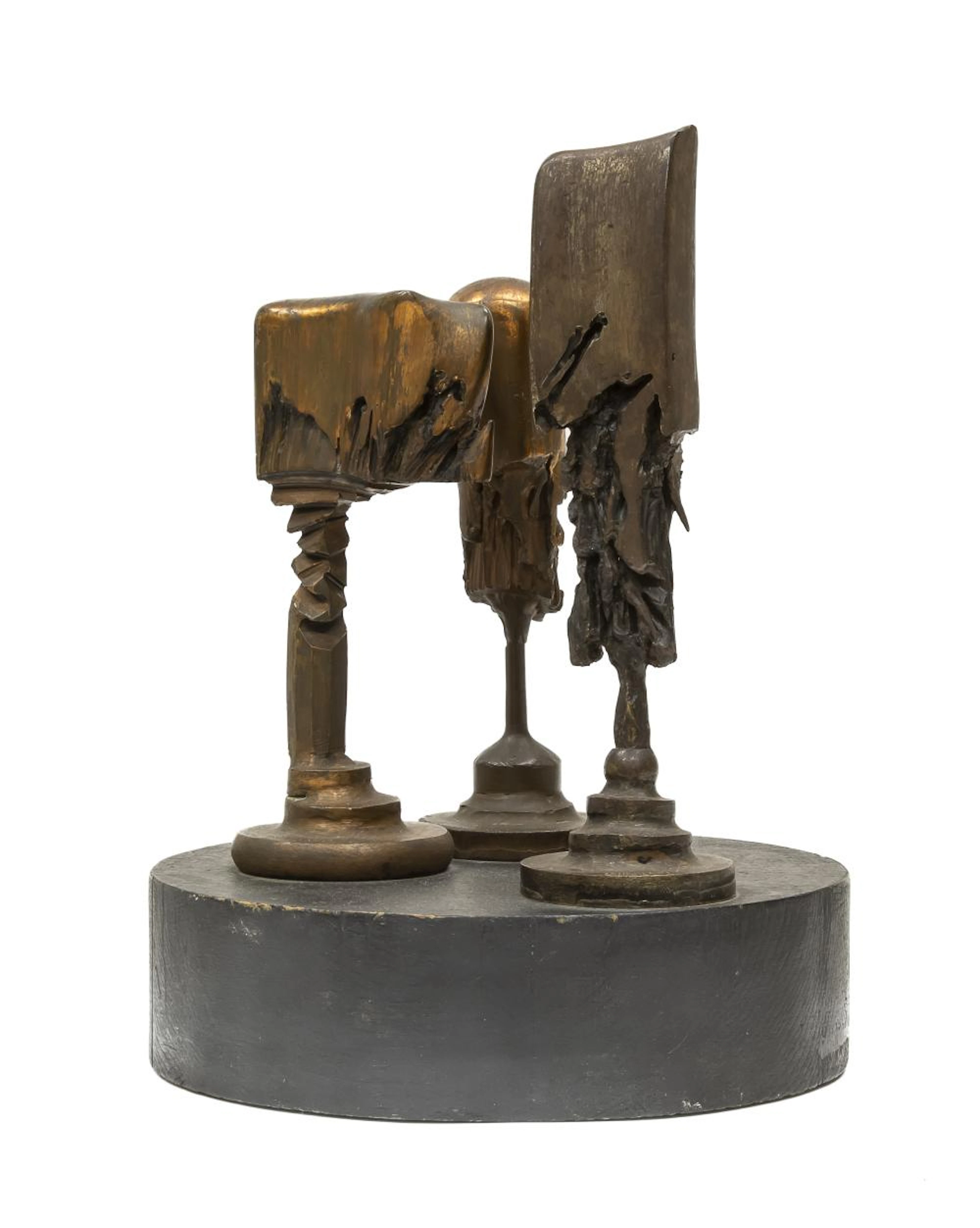 BRONZE SCULPTURE BY VALERIANO TRUBBIANI, 1974