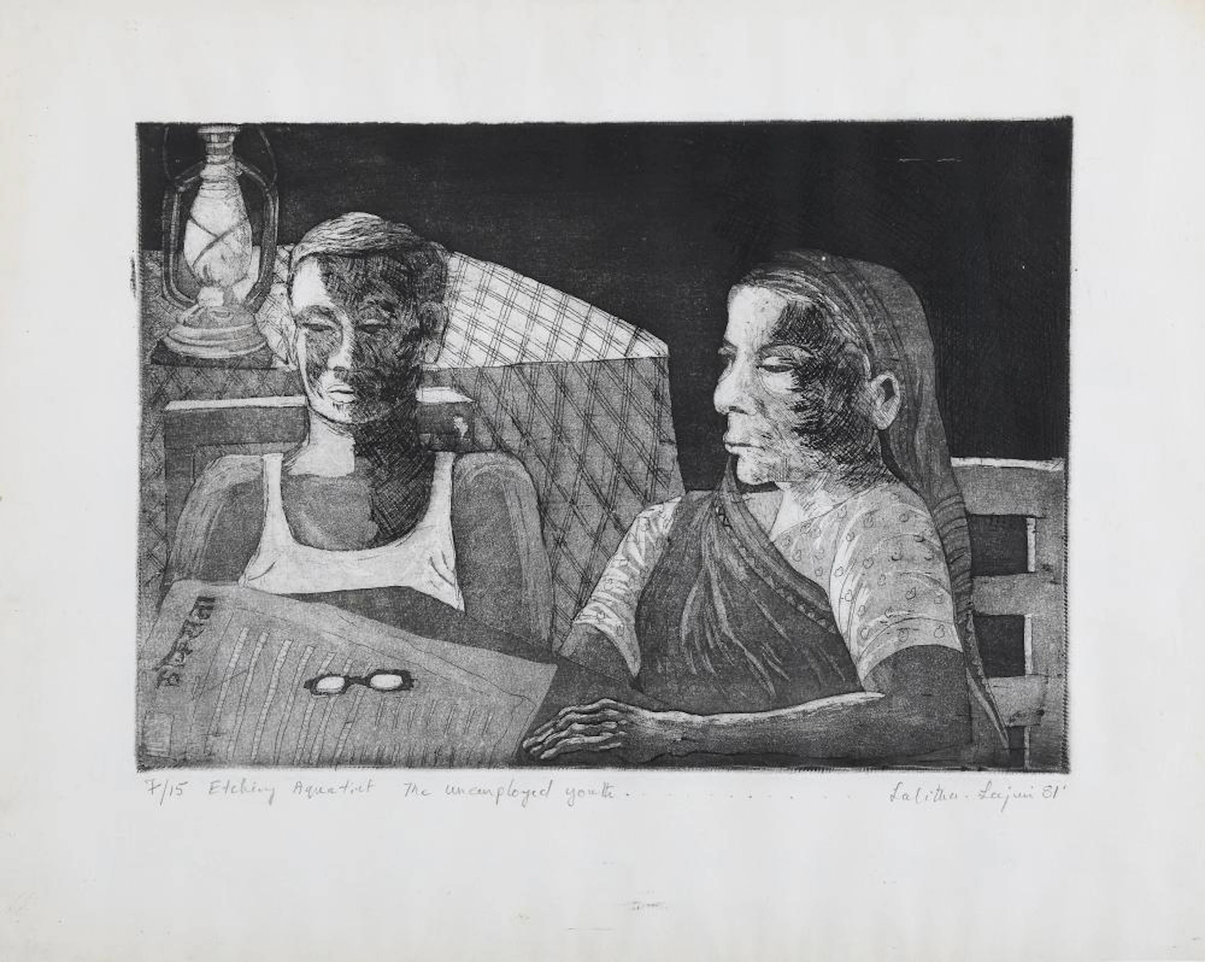 ETCHING BY LALITHA LAJMI, 19814