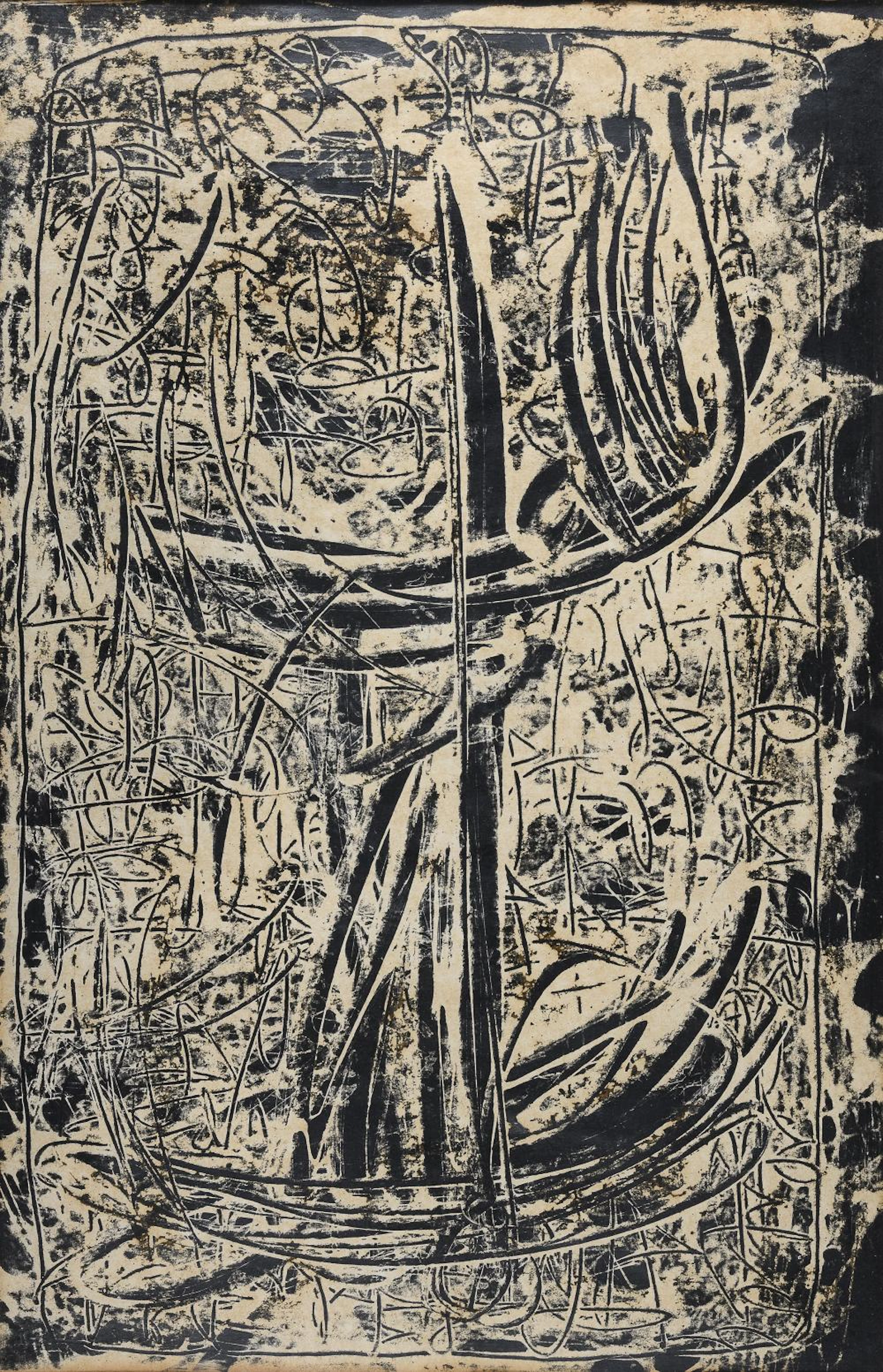 UNSIGNED LITHOGRAPH BY EMILIO VEDOVA, 1950s