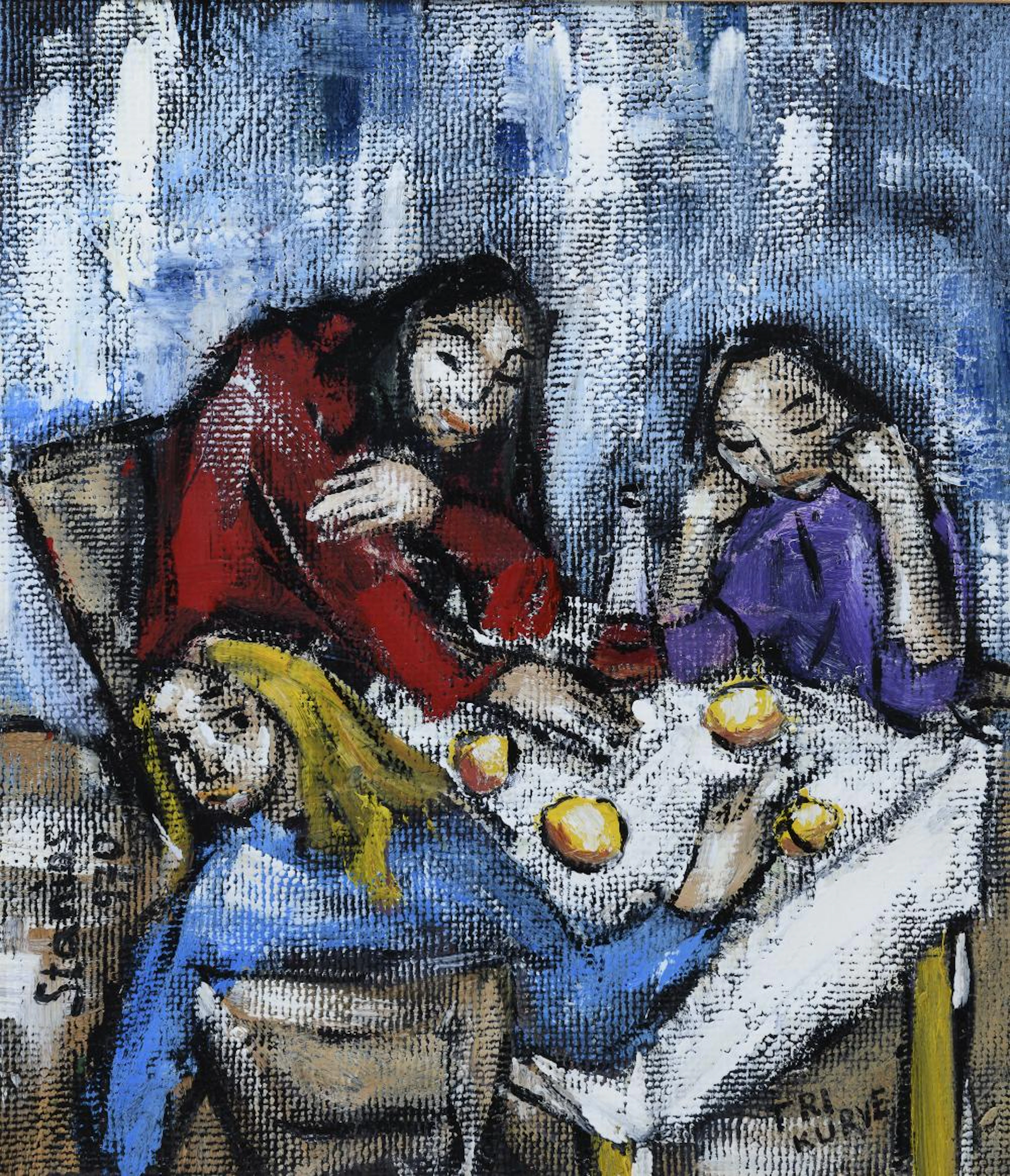 PAIR OF OIL PAINTINGS BY JOSIP STANIC STANIOS, 1970