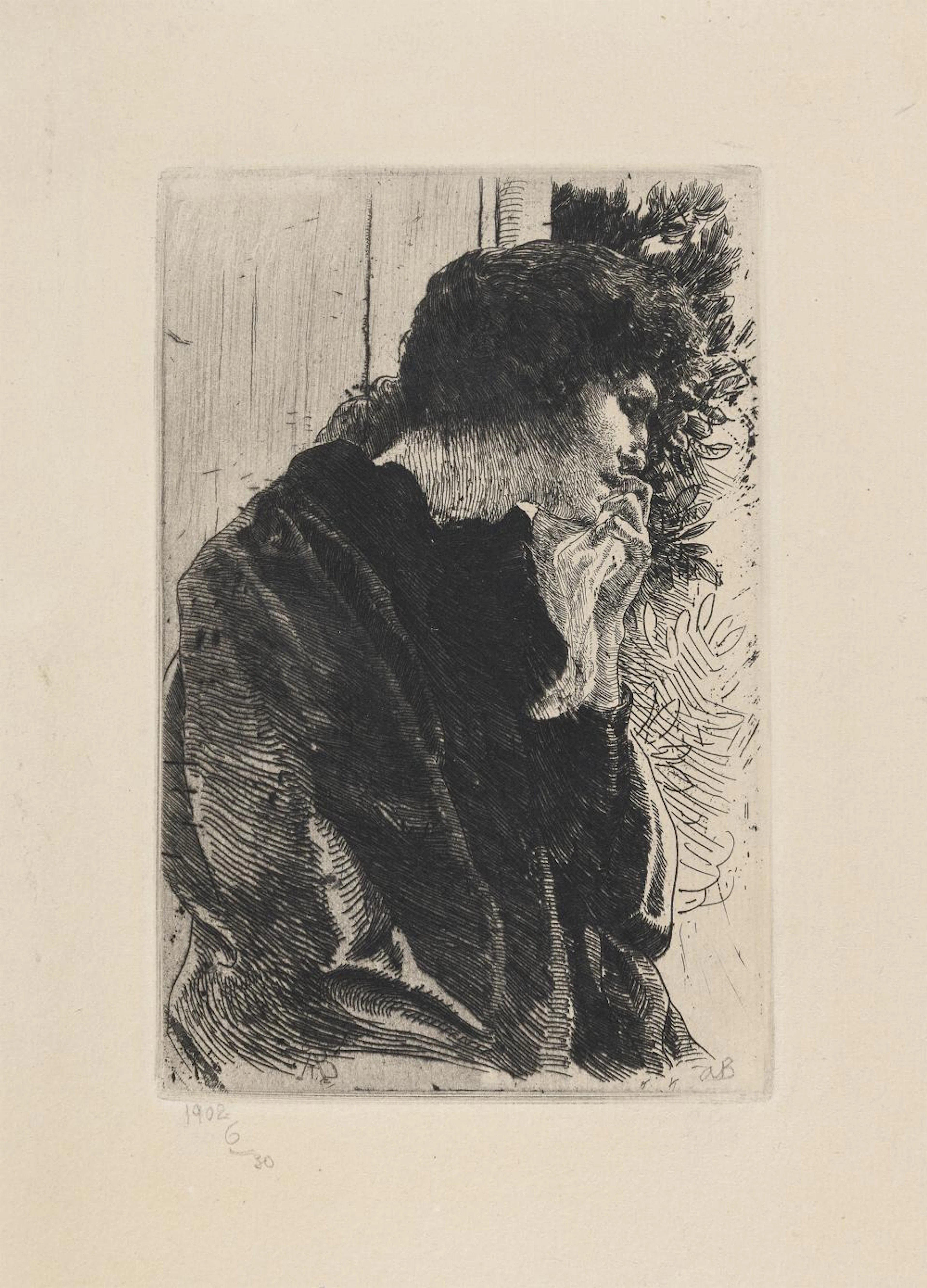 ETCHING BY ALBERT BESNARD, 1908