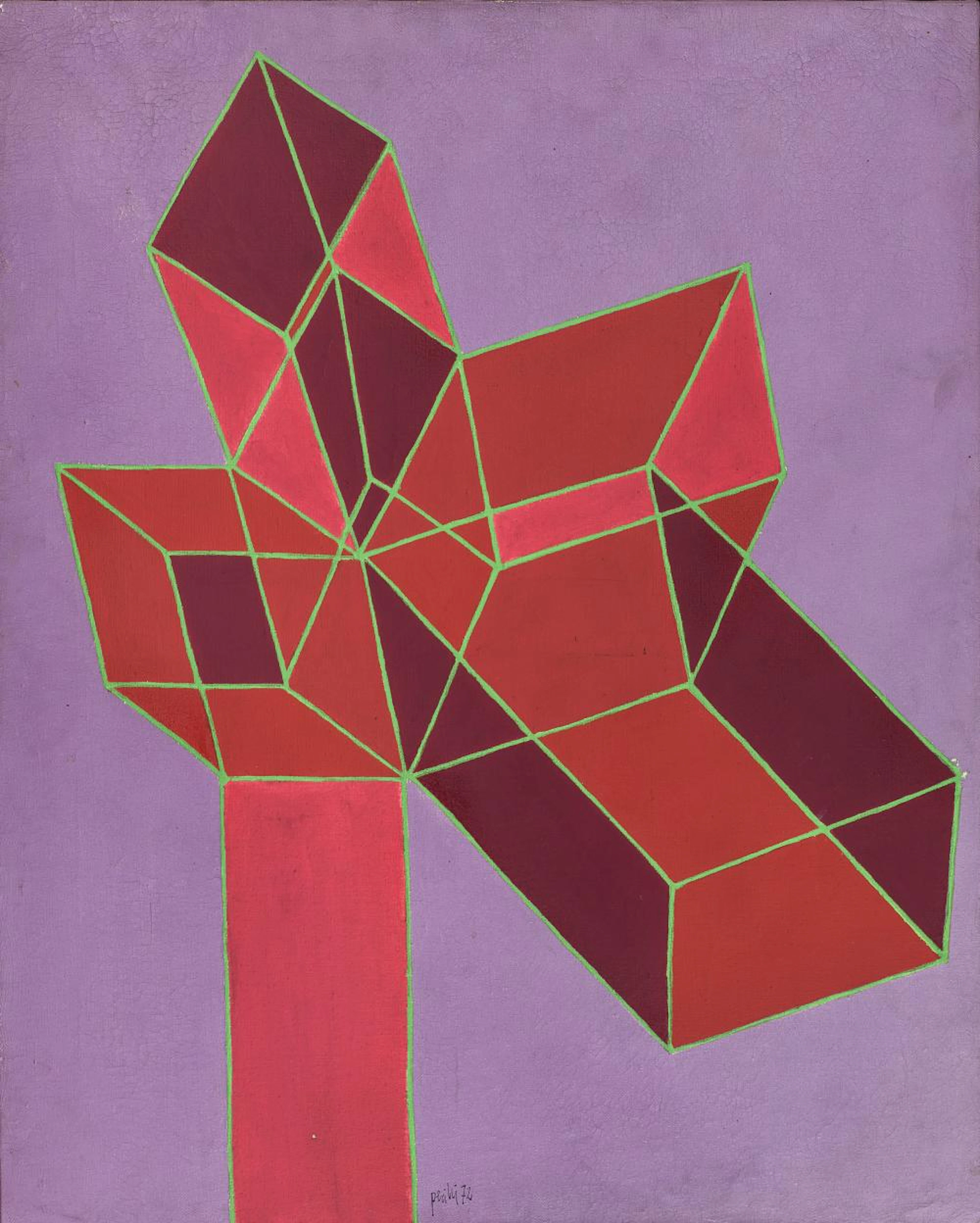 MIXED MEDIA BY ACHILLE PERILLI, 1972