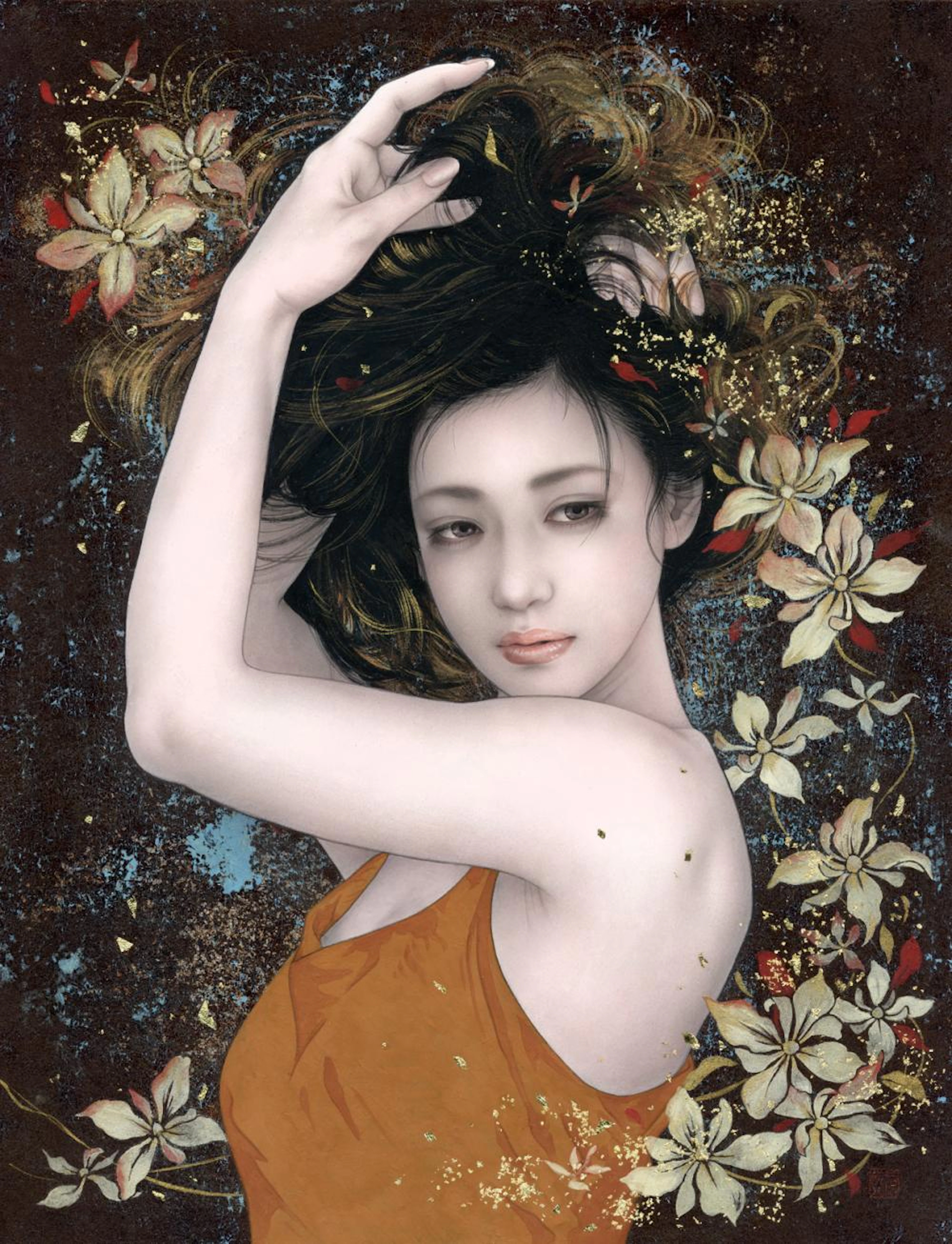 ATURAL PIGMENTS PAINTING 'VENUS' BY KISAKI YAYA