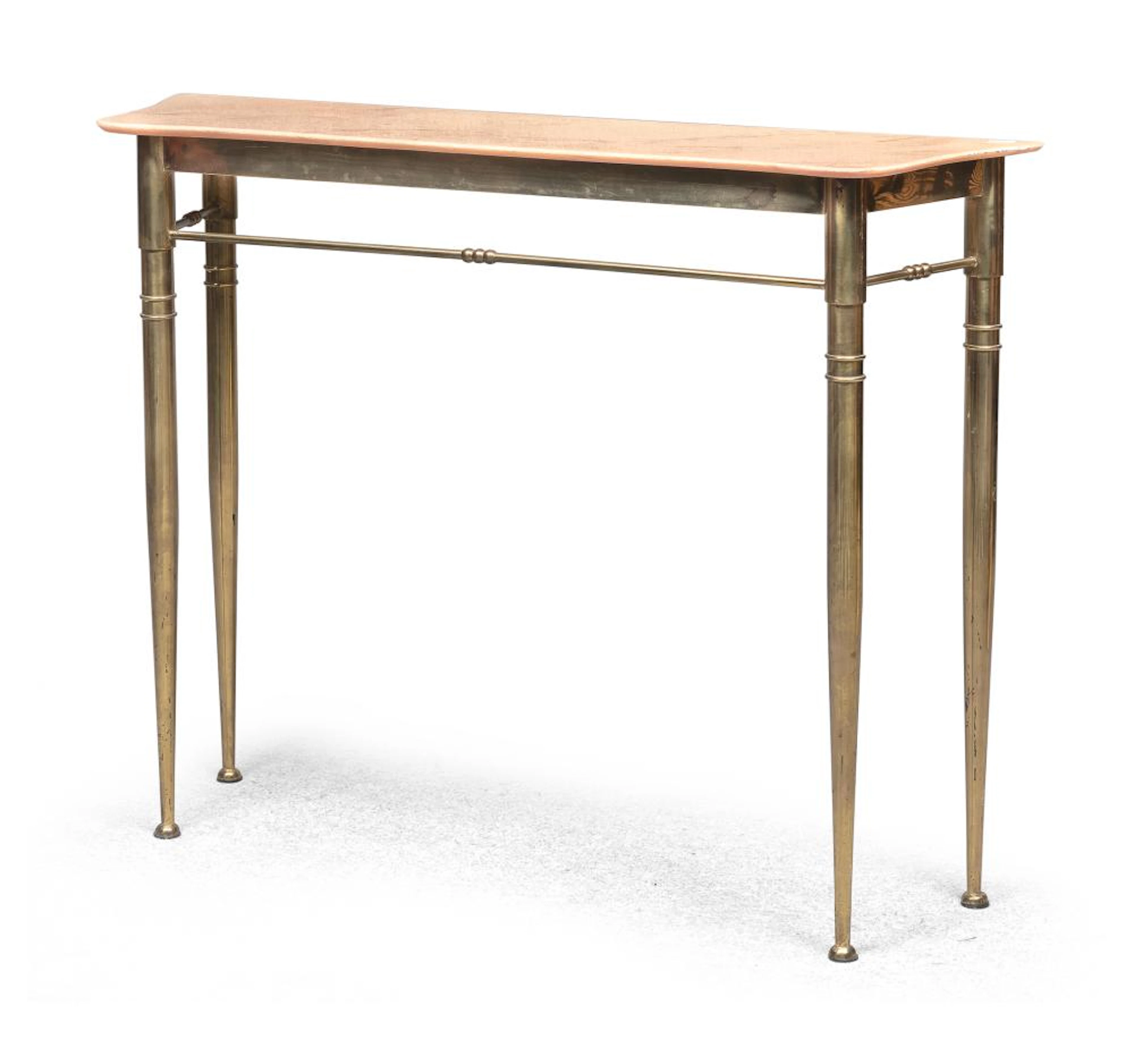 SMALL BRASS CONSOLE, 1950s