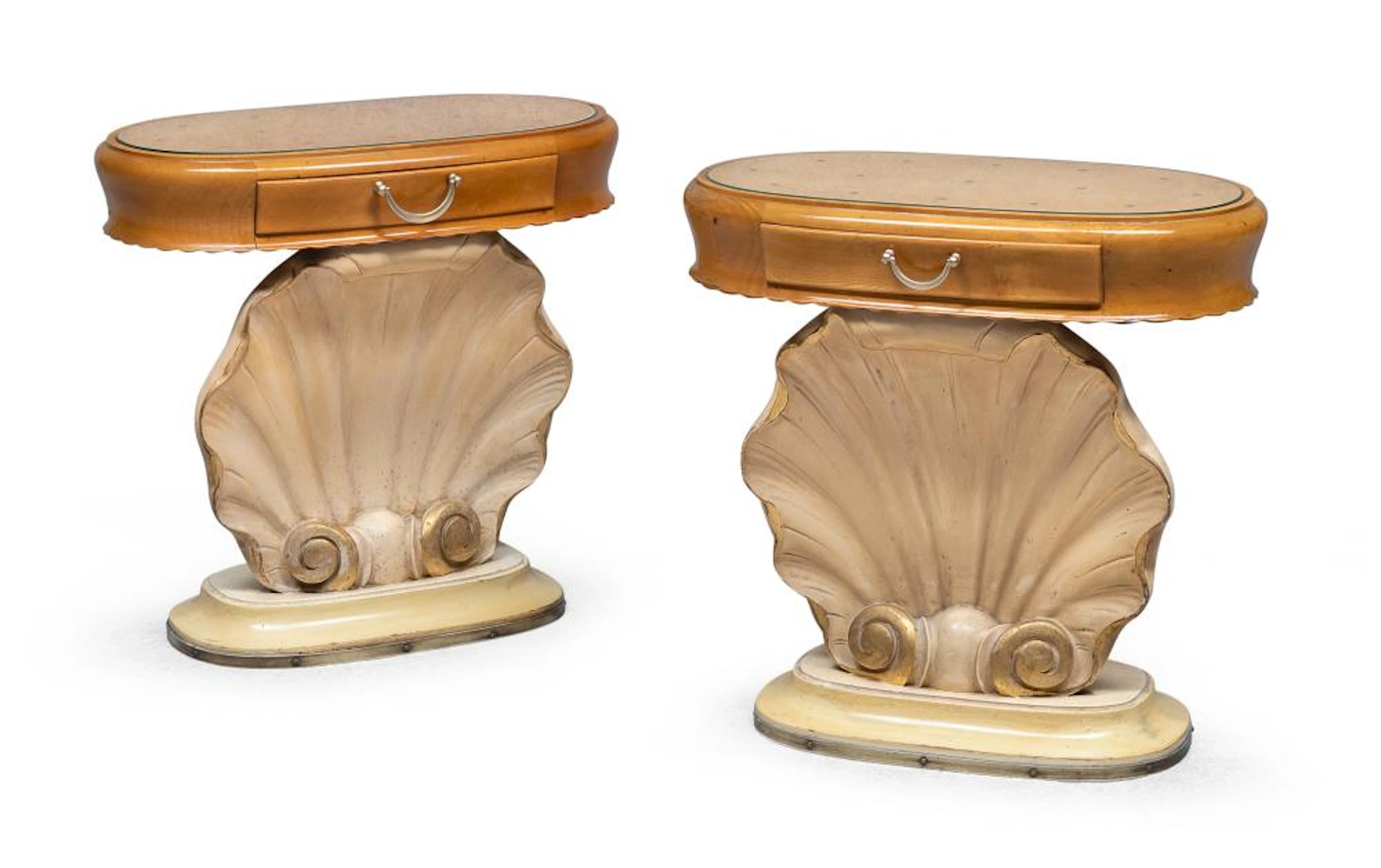 PAIR OF BEDSIDE TABLES BY GIOVANNI GARIBOLDI 1940s