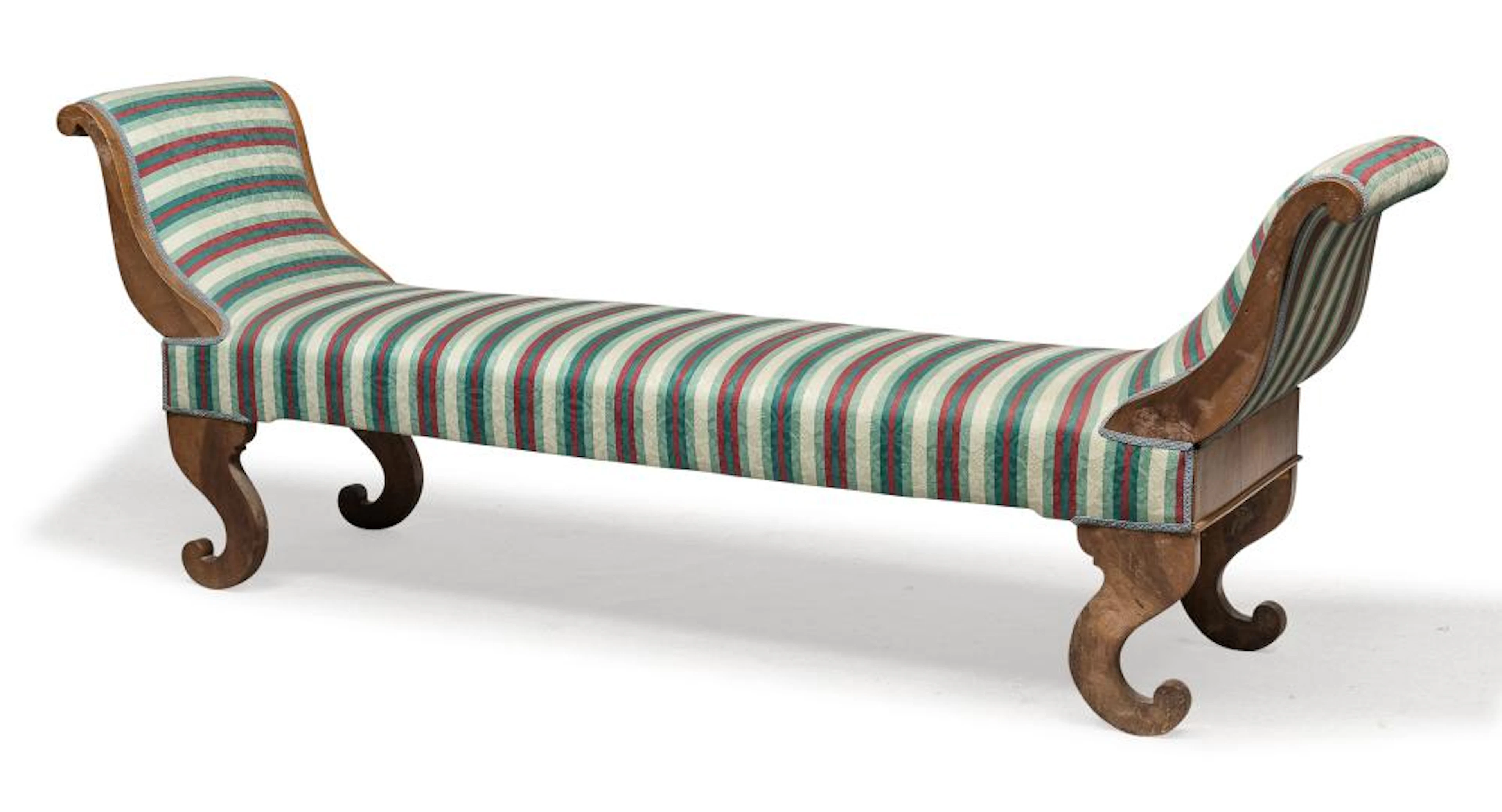 WALNUT SOFA, FIRST HALF 19TH CENTURY