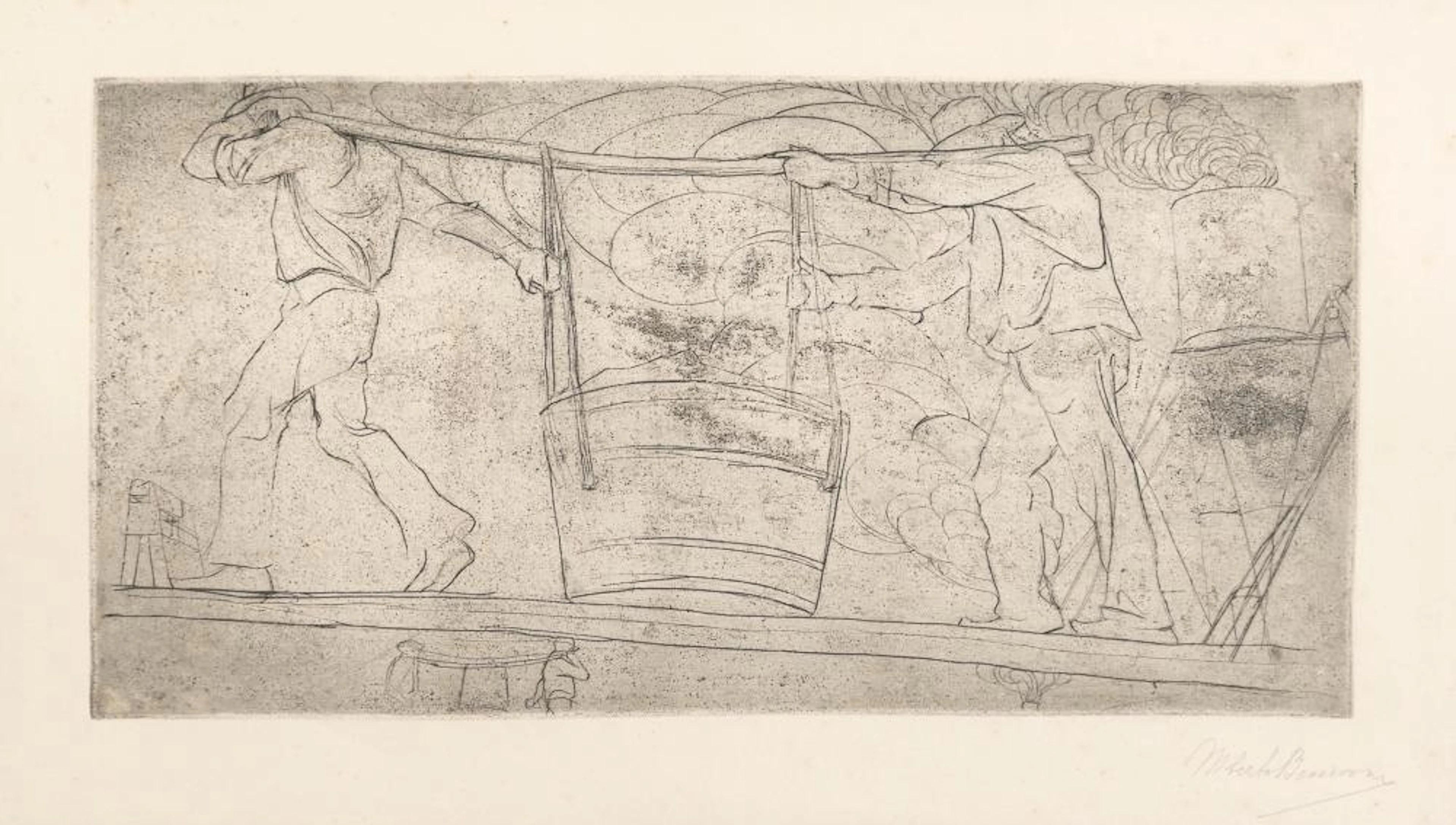 ETCHING BY UMBERTO BOCCIONI