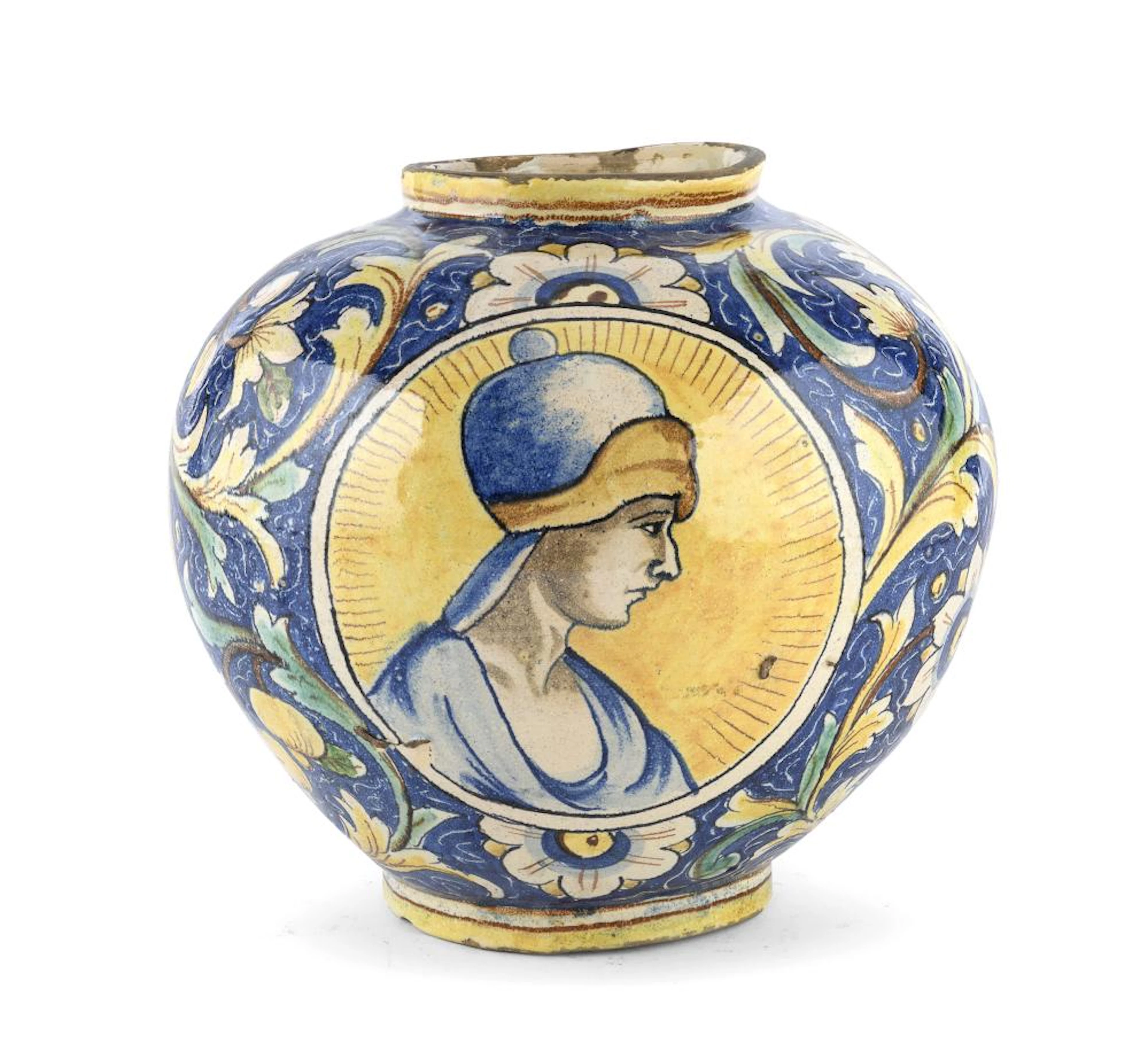 MAJOLICA VASE, VENICE 19TH CENTURY