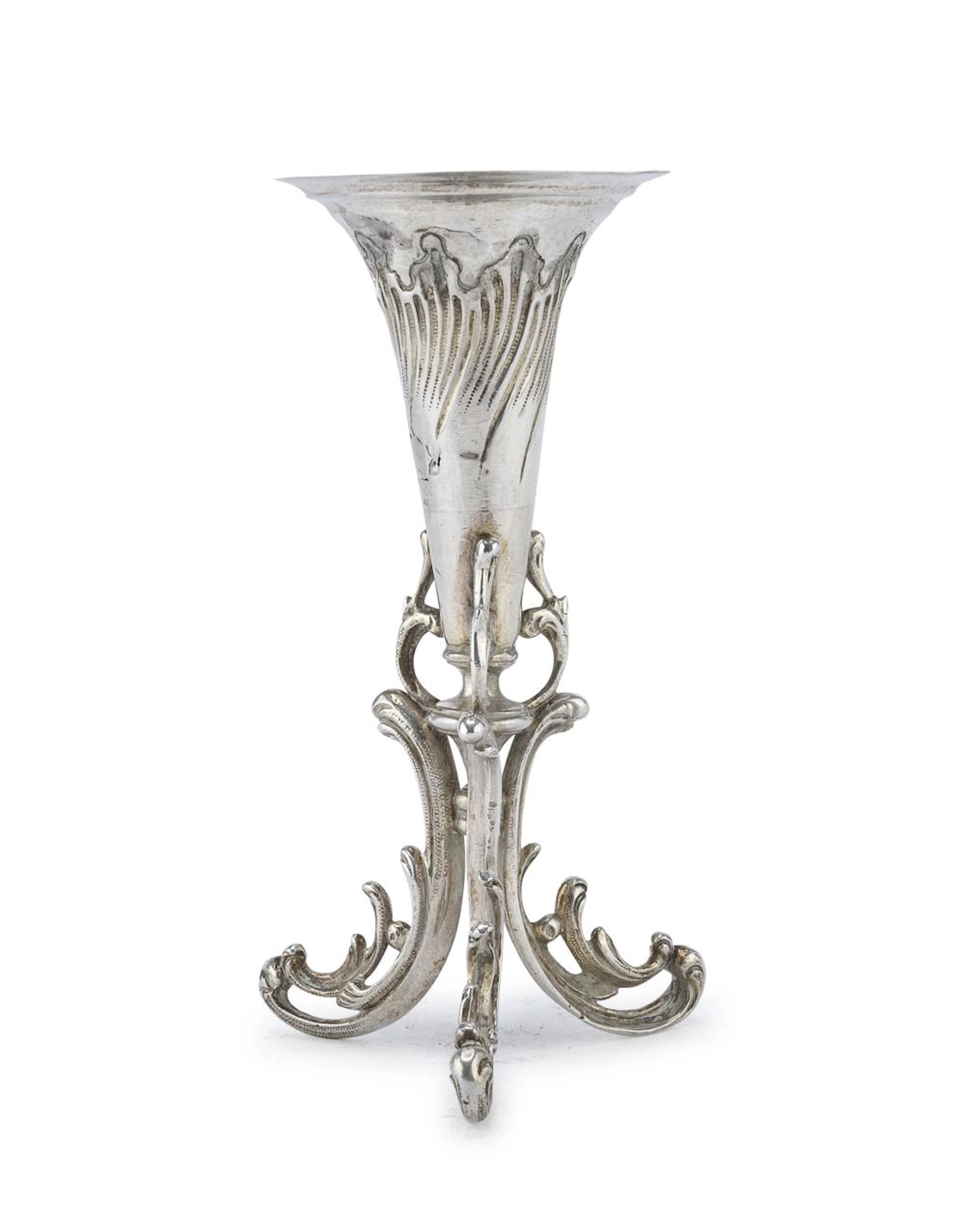 SILVER TOOTHPICK HOLDER, NORTHERN EUROPE END OF THE 19TH CENTURY
