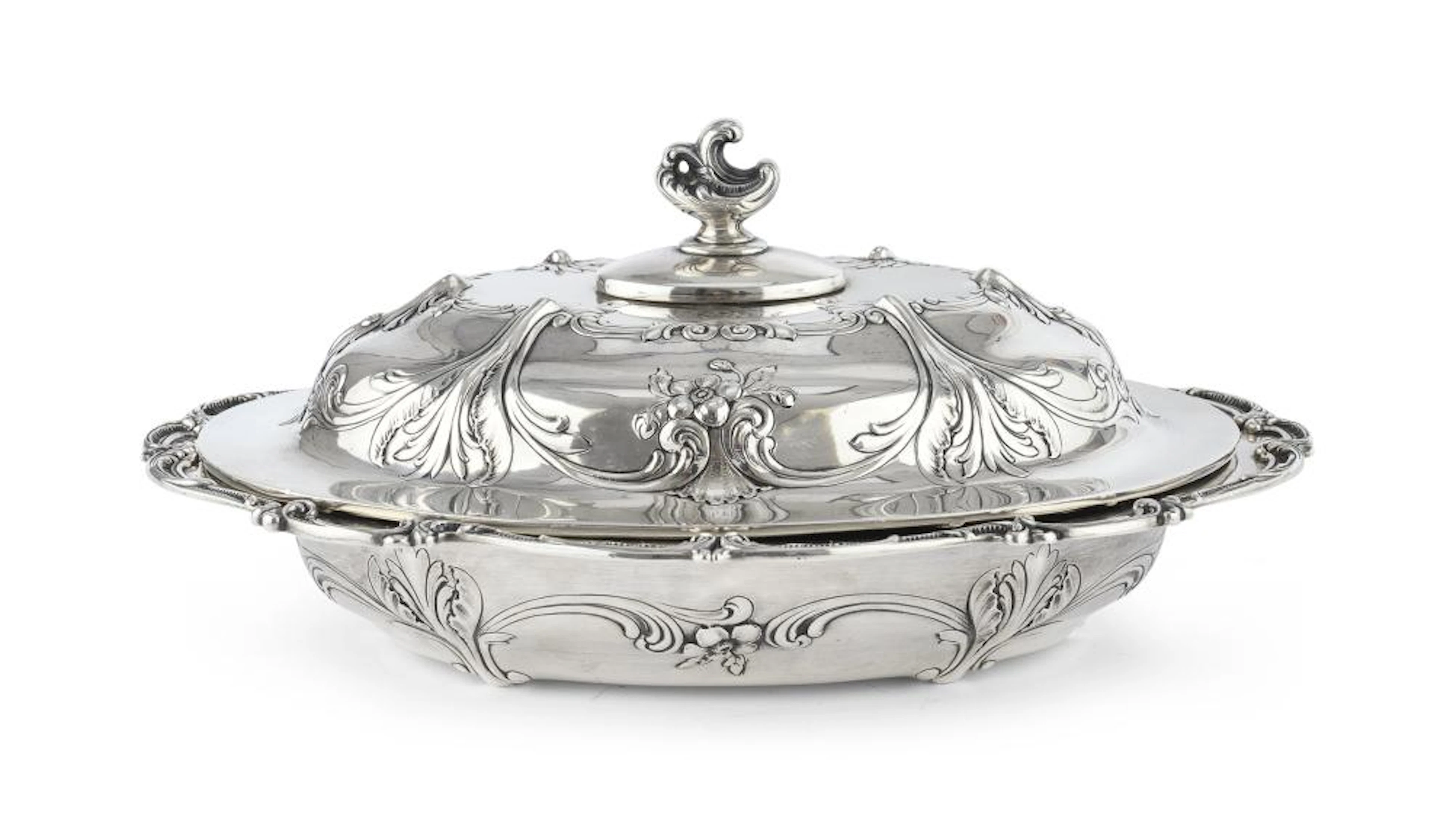SILVER ENTREE DISH, UNITED STATES GORHAM 1860/1870