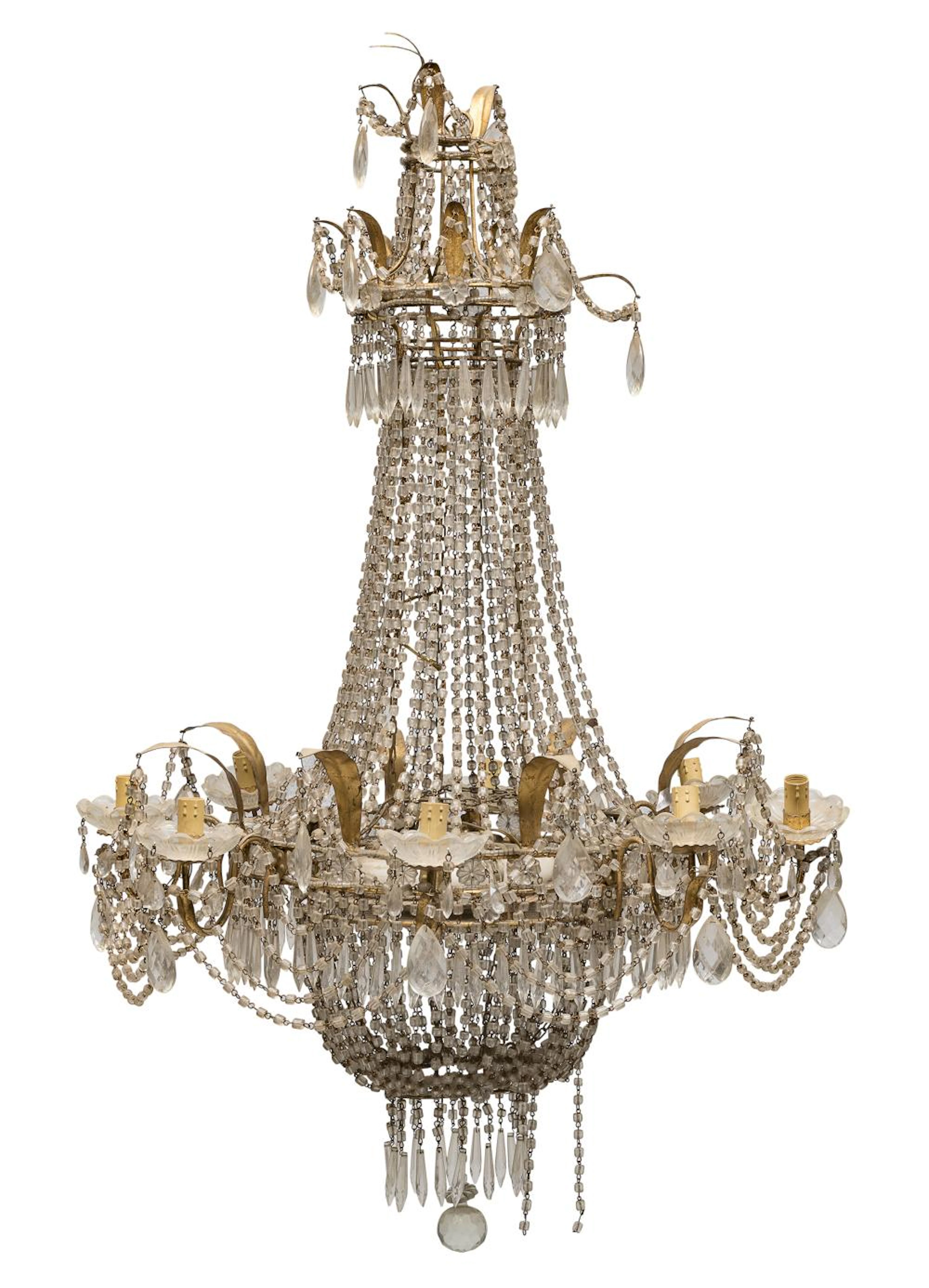 BELL CHANDELIER, EARLY 19TH CENTURY