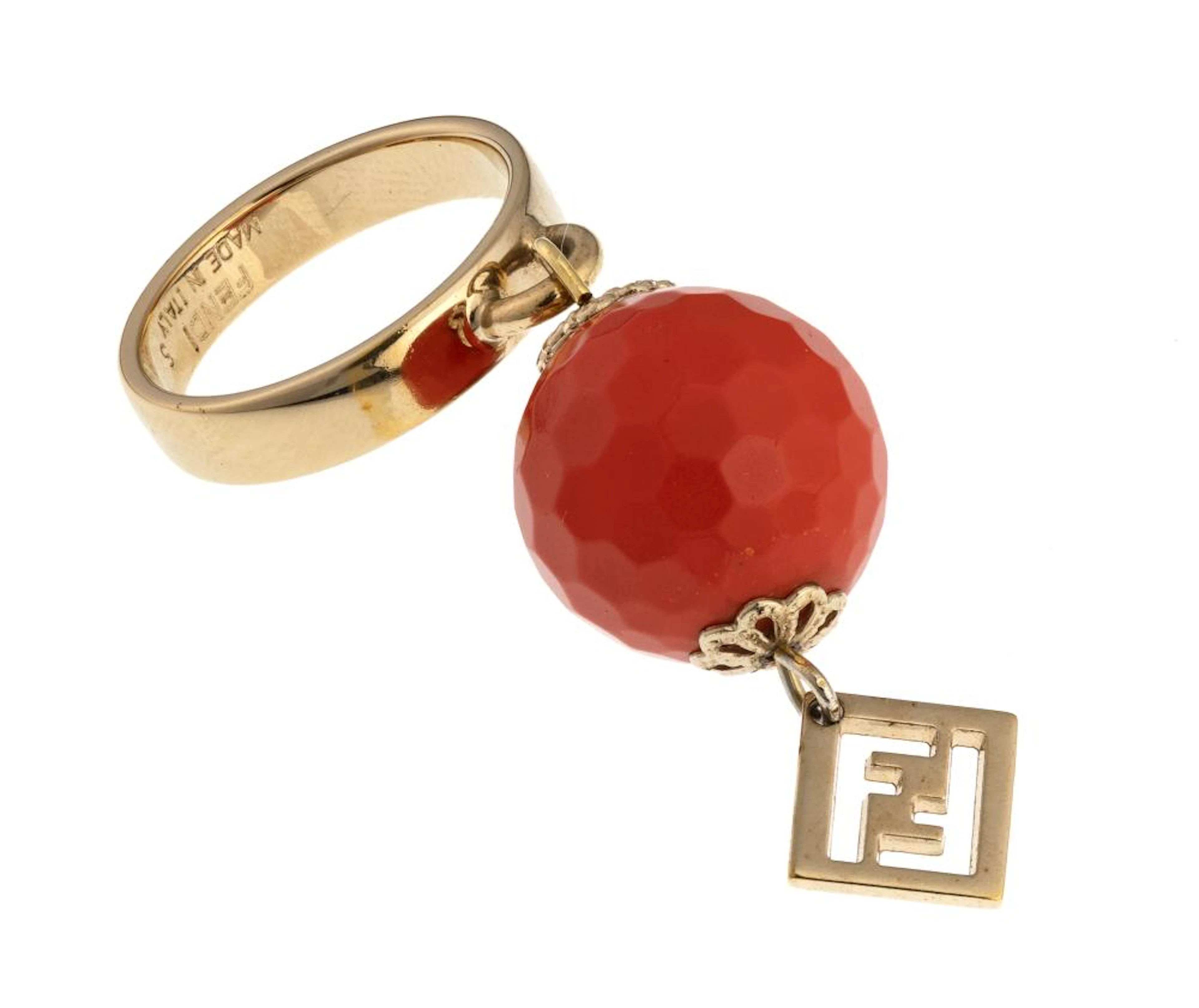 GOLD RING, BRAND FENDI