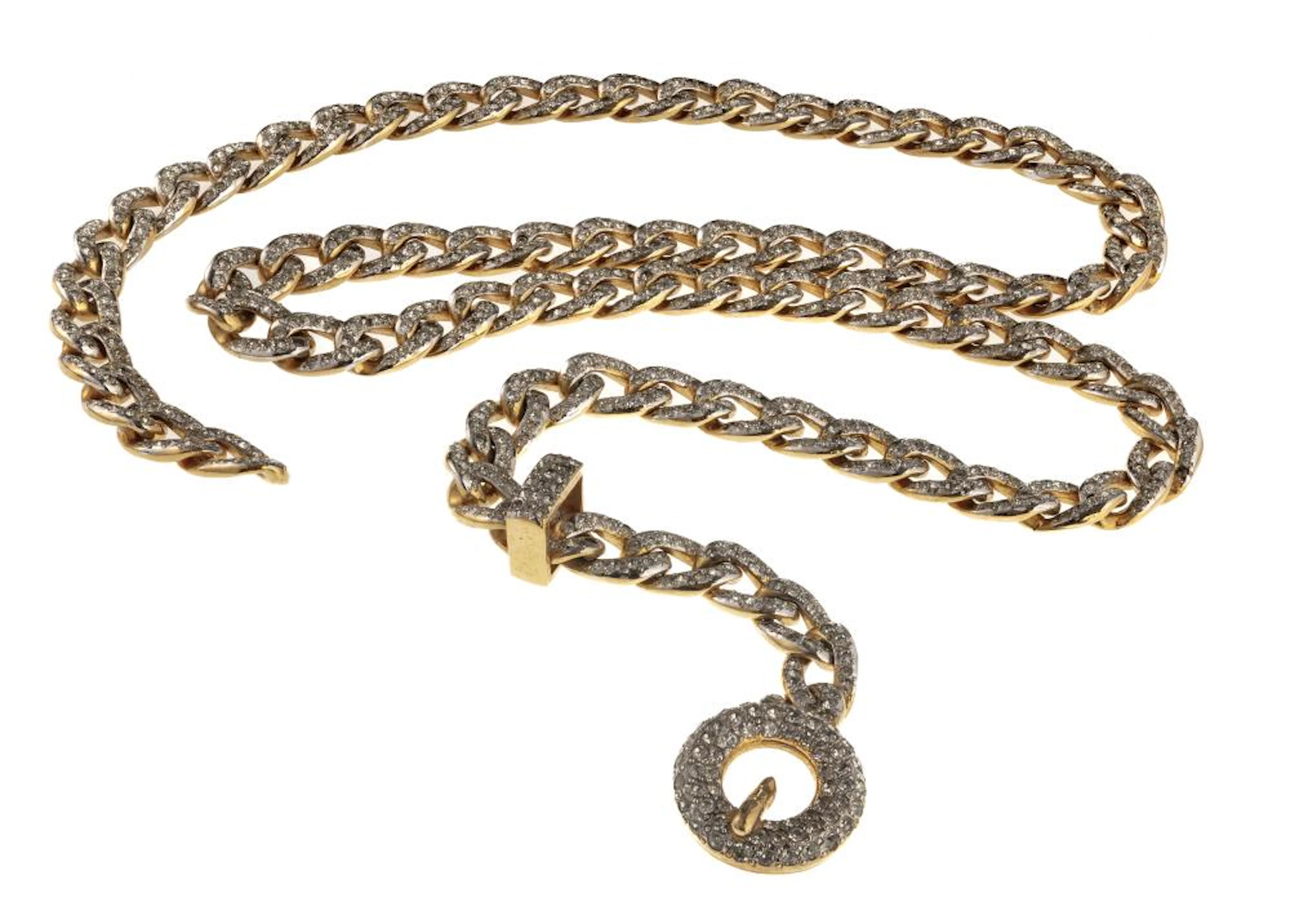 GILT METAL BELT, BRAND VALENTINO