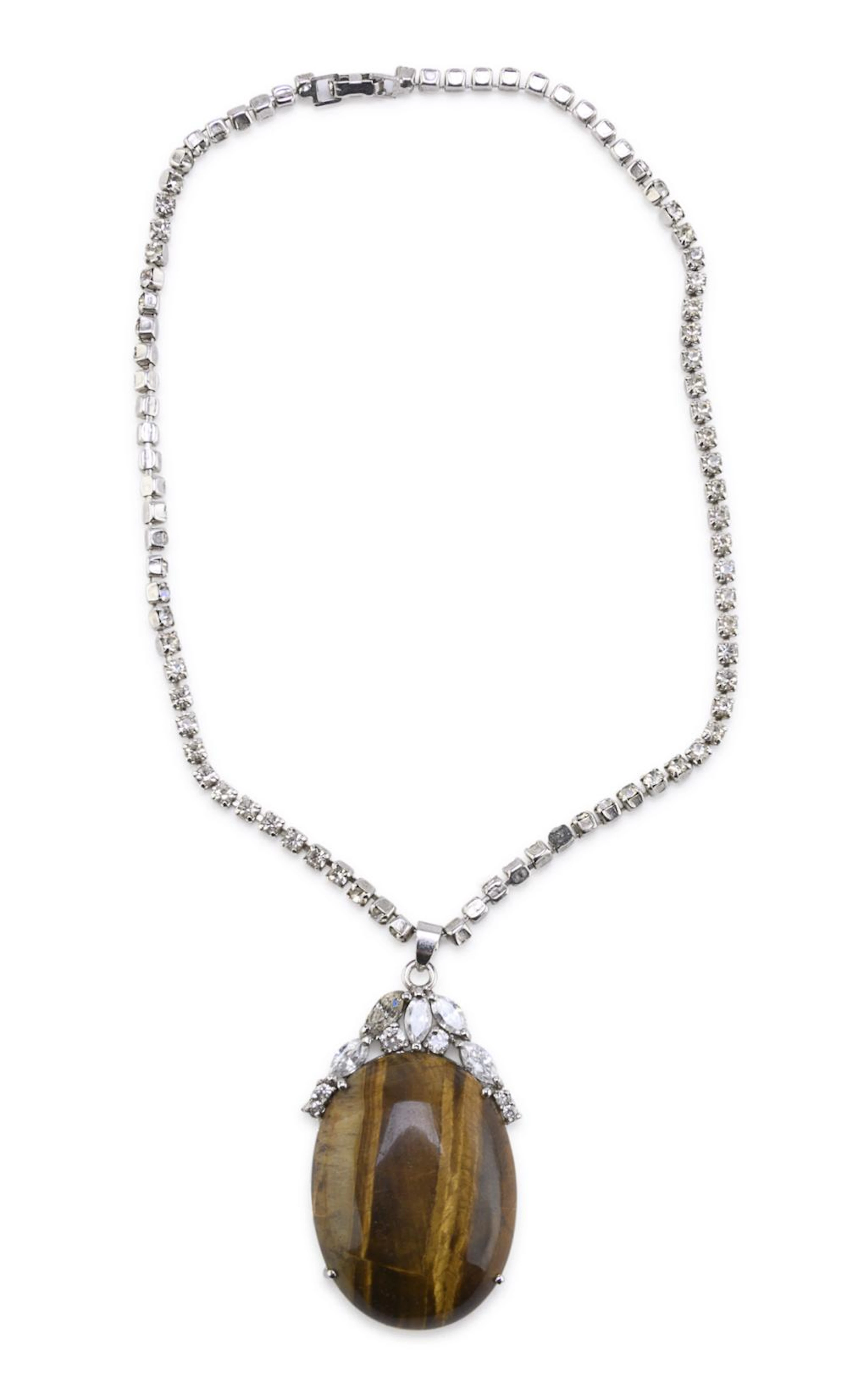 STRASS COLLIER WITH TIGER'S EYE, 1960s