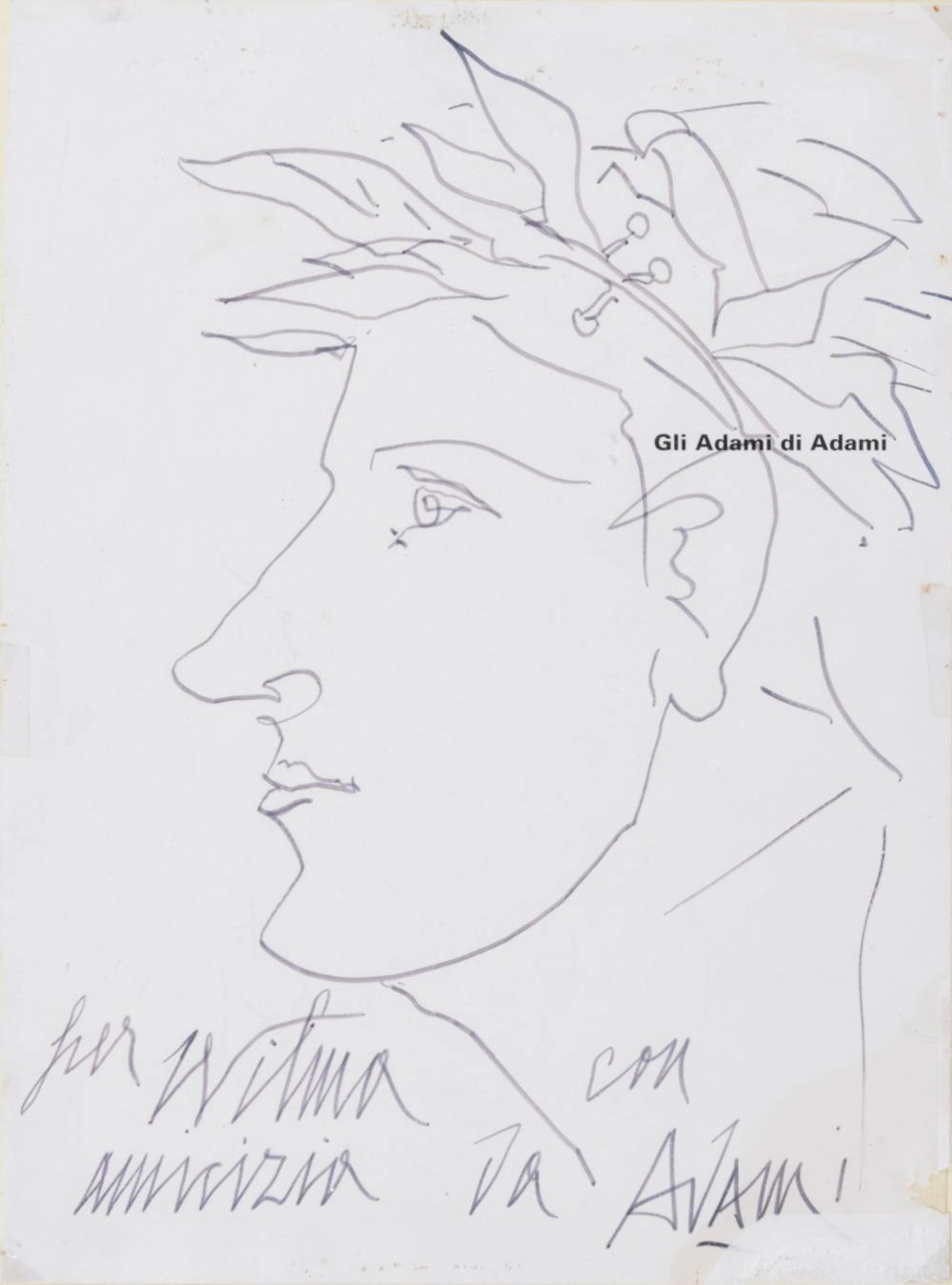 FELT PEN DRAWING BY VALERIO ADAMI