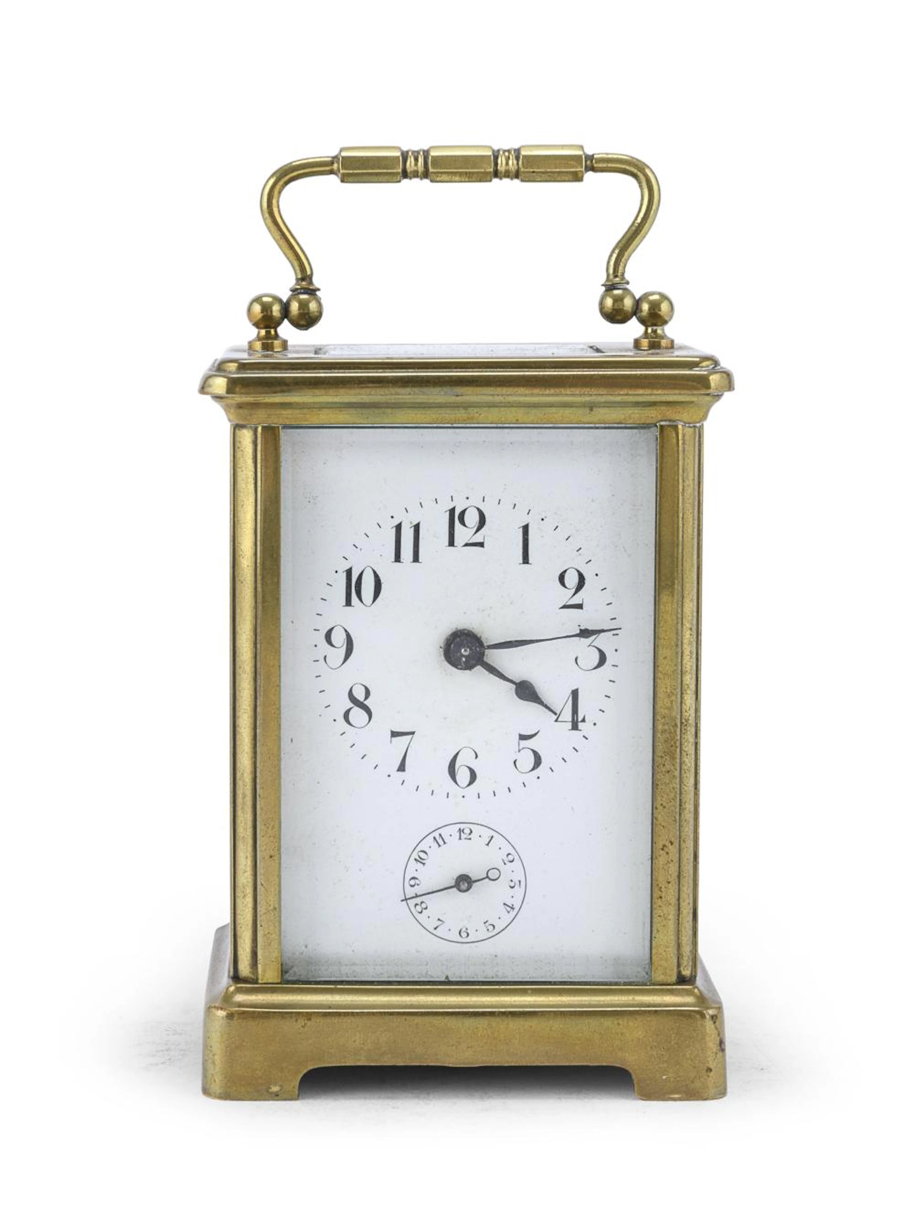 CARRIAGE CLOCK, END OF 19TH CENTURY