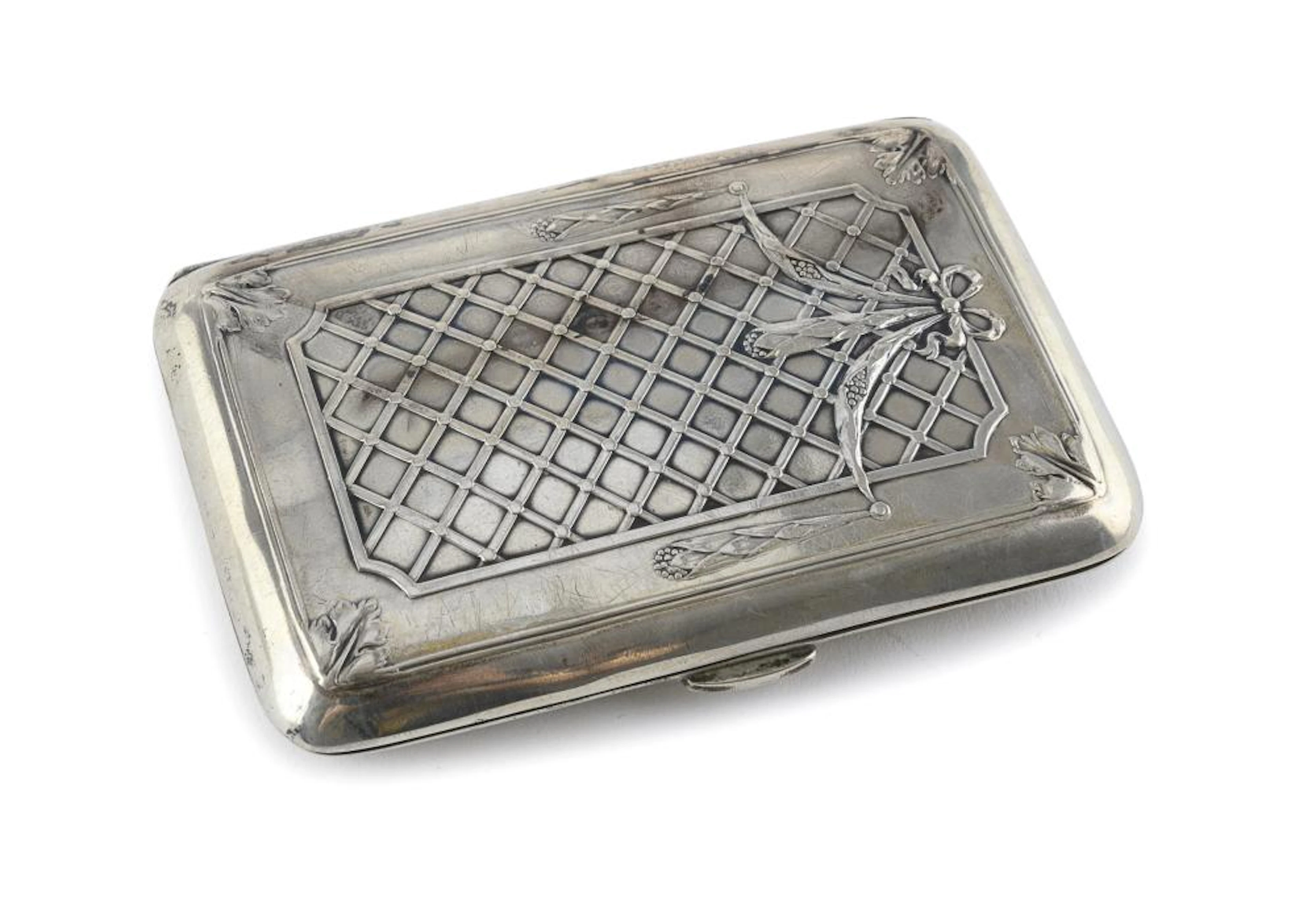 SILVER SNUFFBOX, ITALY 1930 ca.