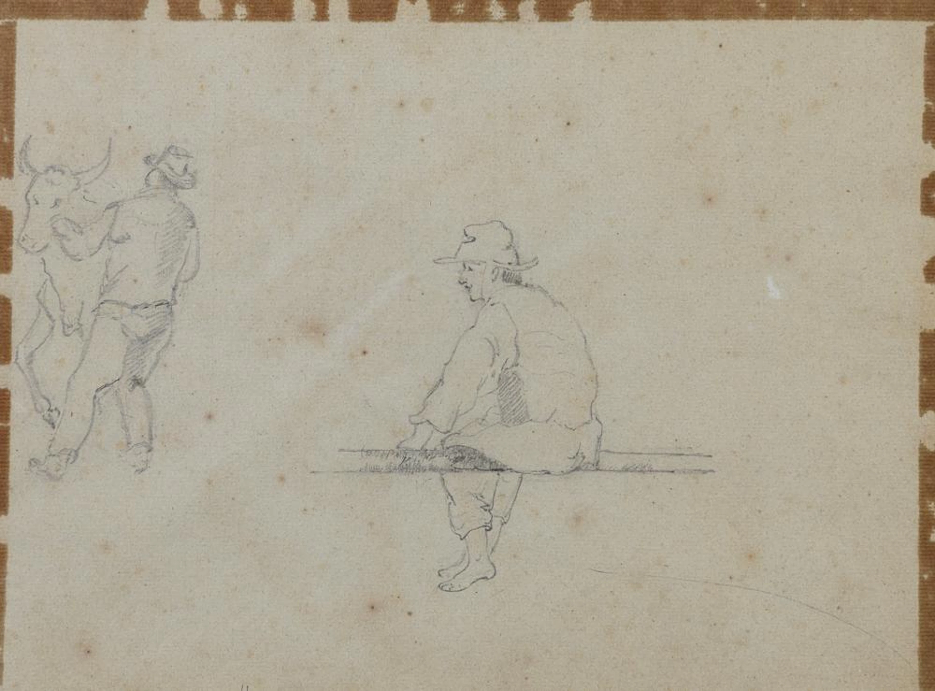 FOURTEEN ITALIAN WATERCOLORED PENCIL DRAWINGS, LATE 19TH CENTURY