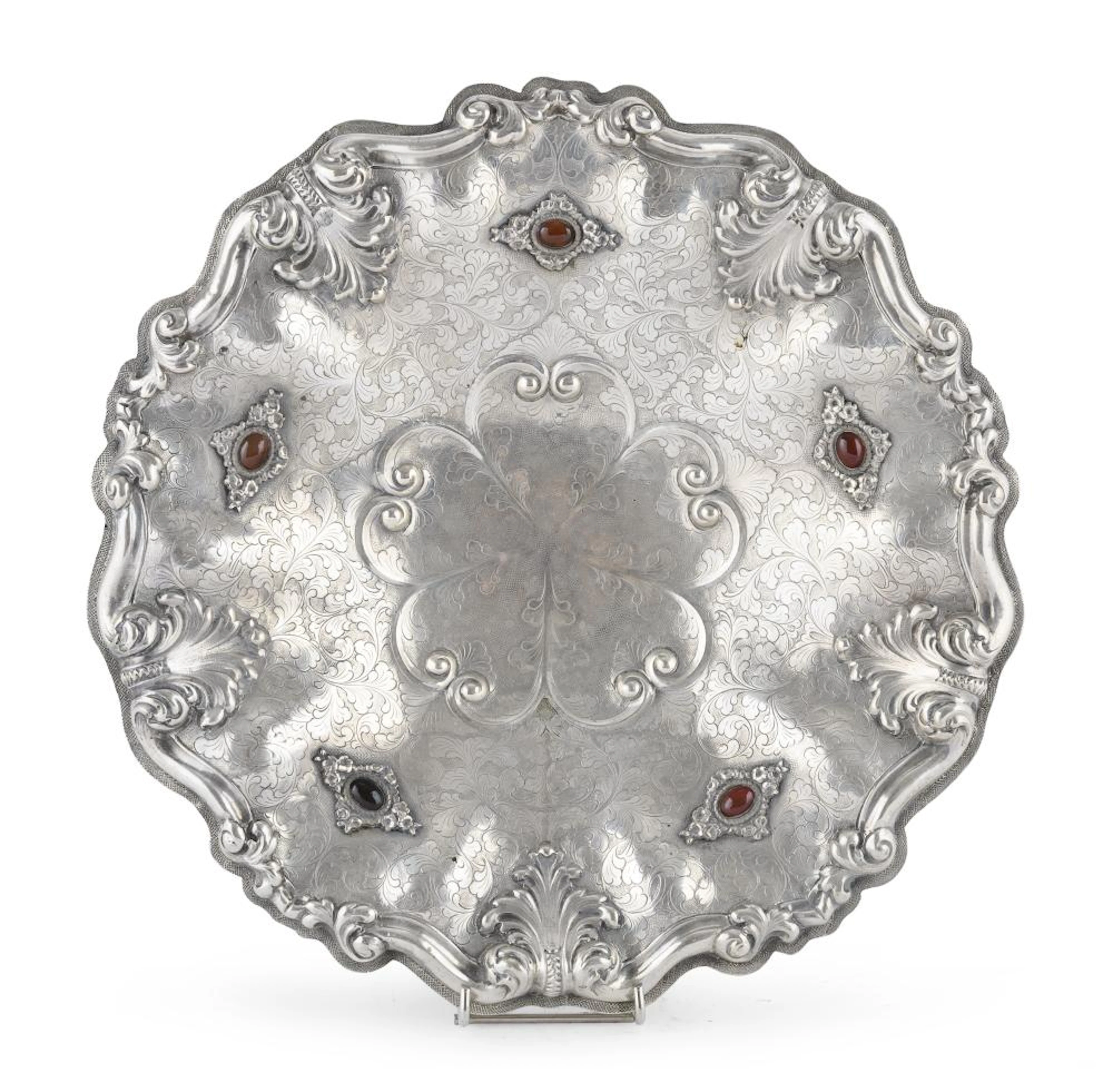 SILVER CENTERPIECE, MILAN 1940 ca.