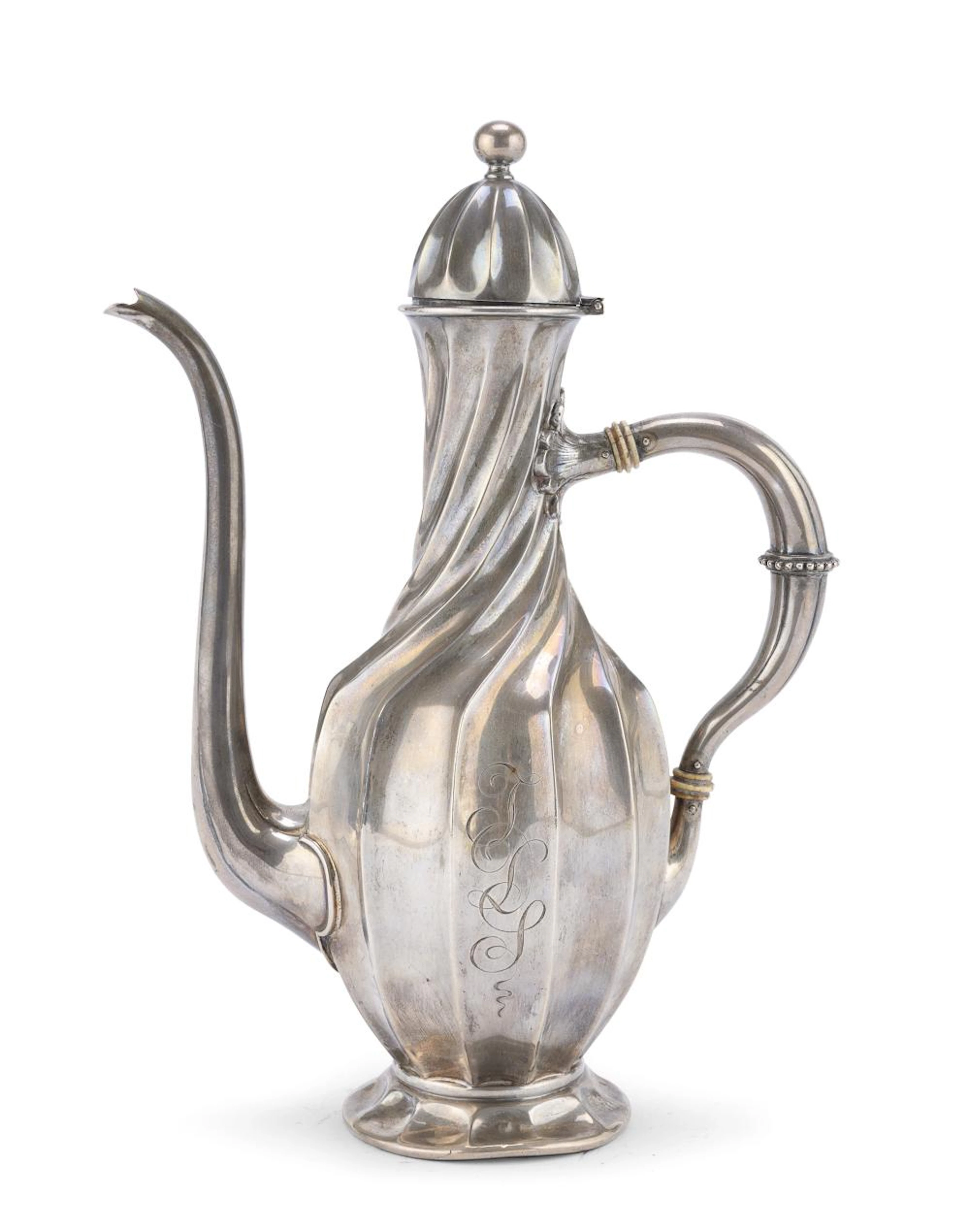 SILVER TEAPOT, US RIEDLICH & Co. EARLY 20TH CENTURY