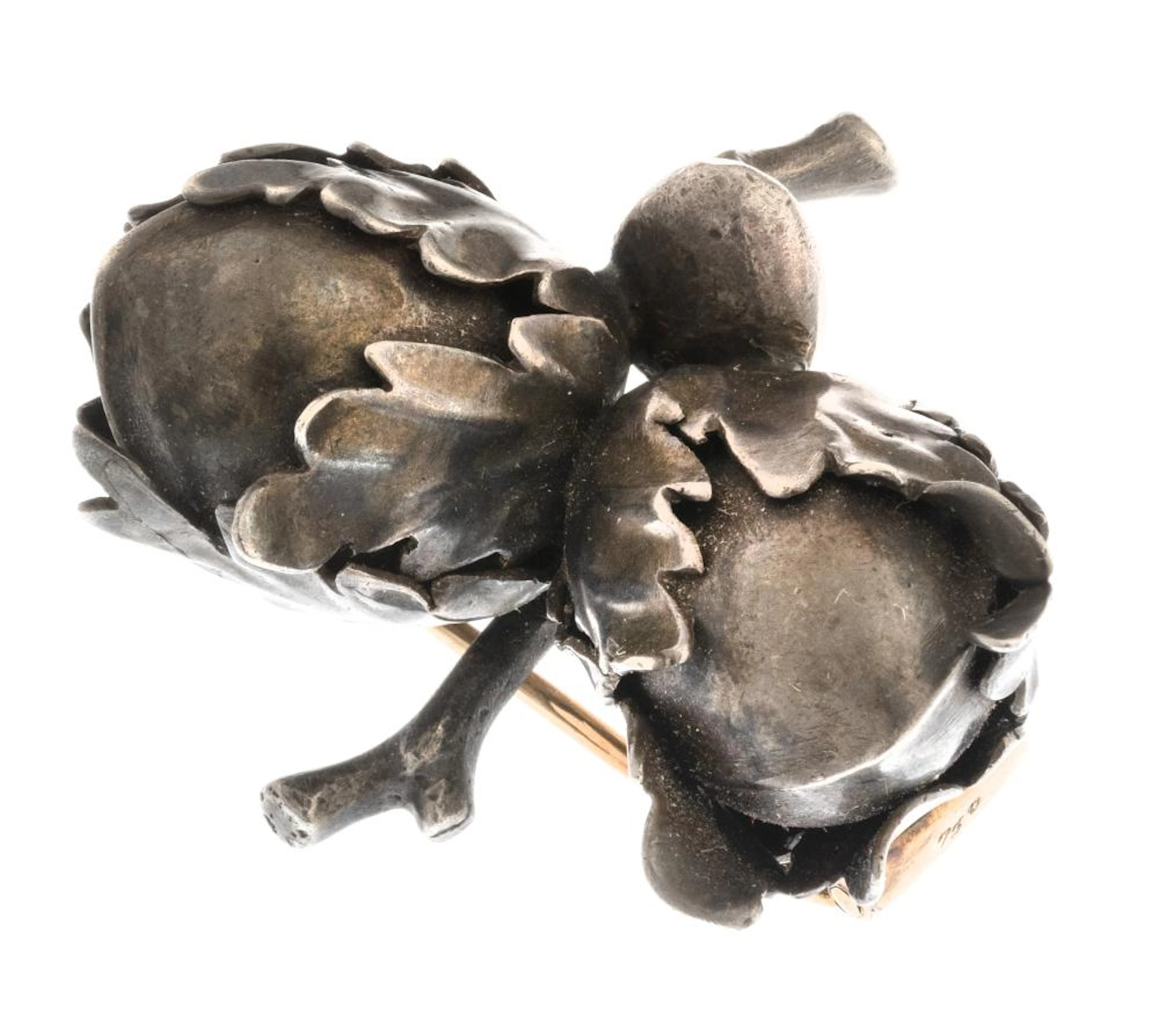 SILVER AND GOLD BROOCH BUCCELLATI