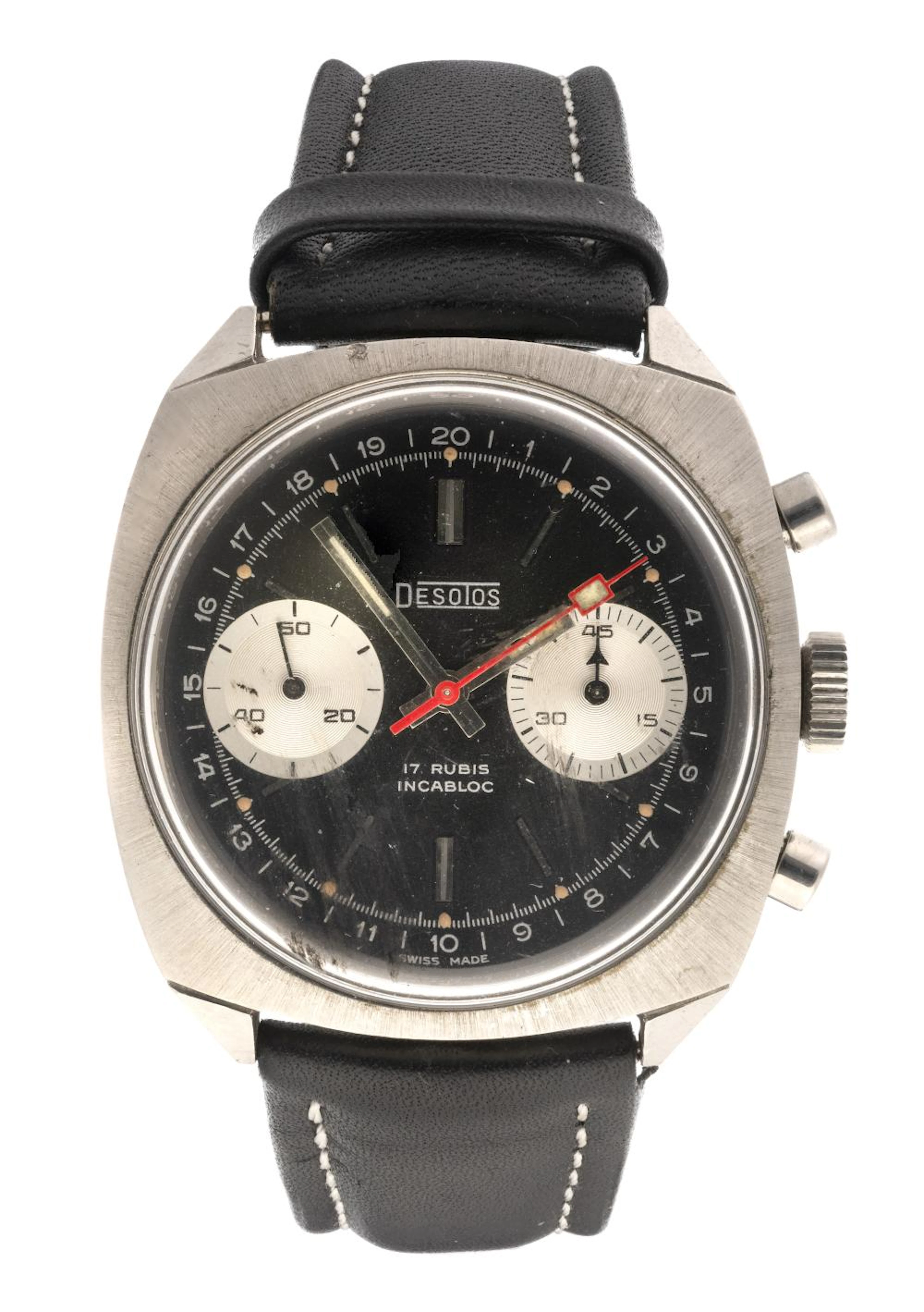 VINTAGE STEEL WRIST CHRONOGRAPH DE SOLOS