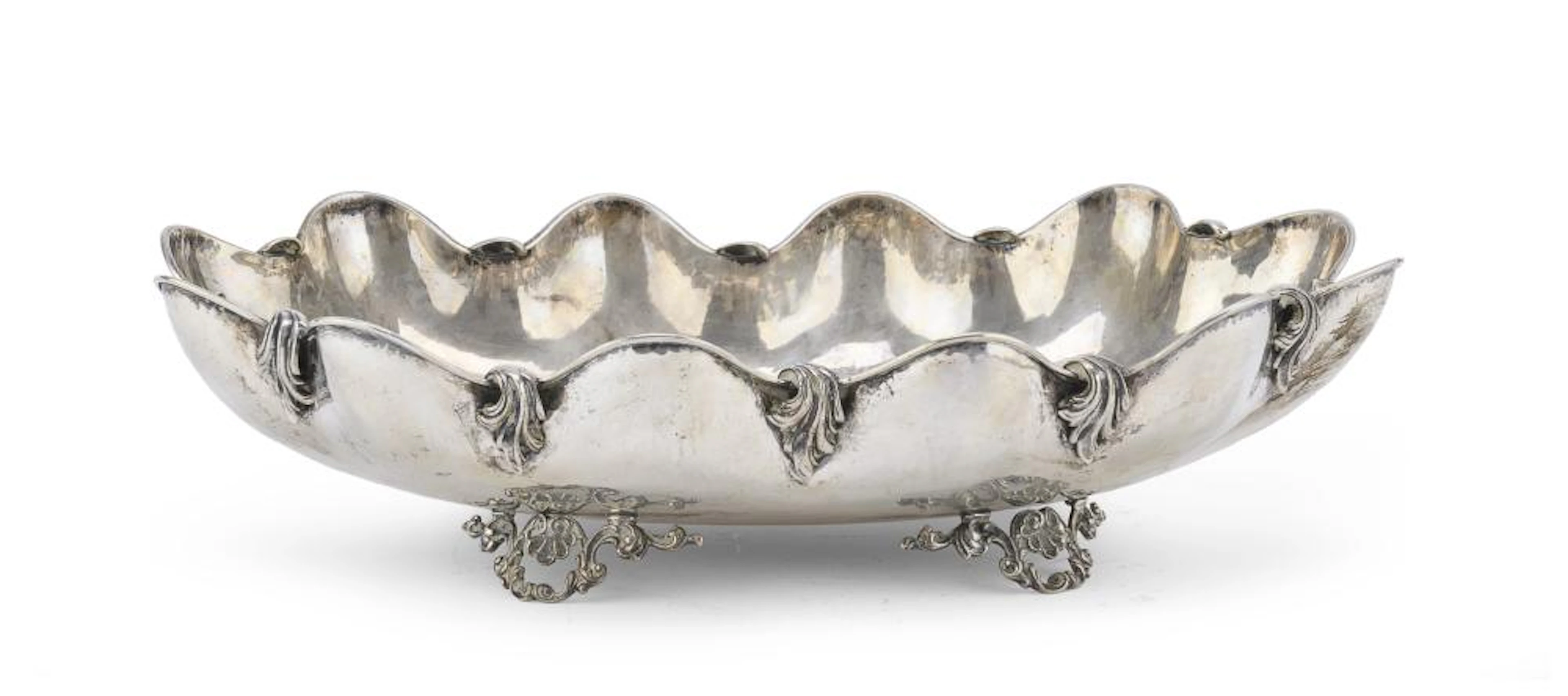 SILVER CENTERPIECE, MILAN 1960 ca.