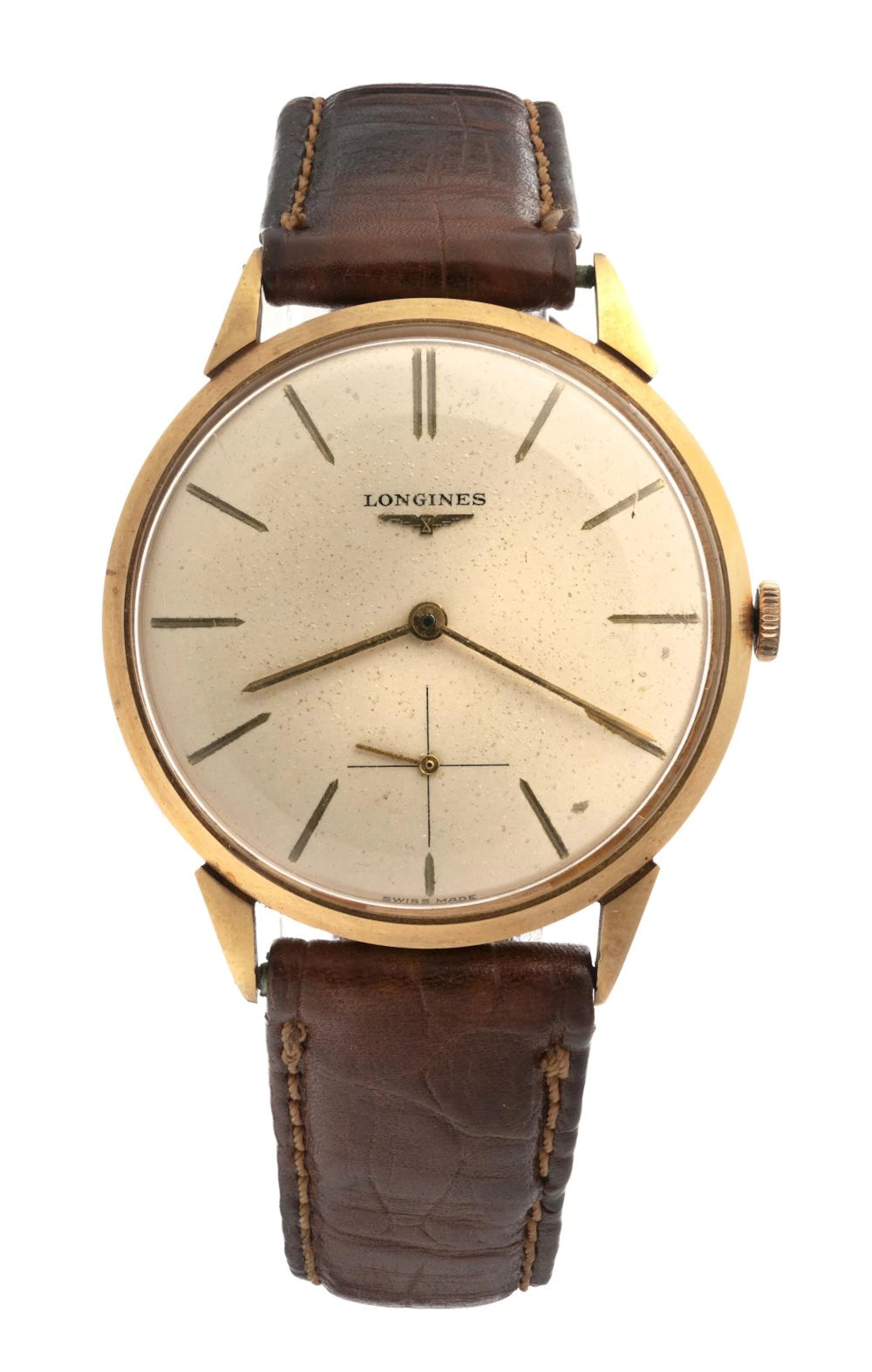 18 KT GOLD VINTAGE WRISTWATCH LONGINES