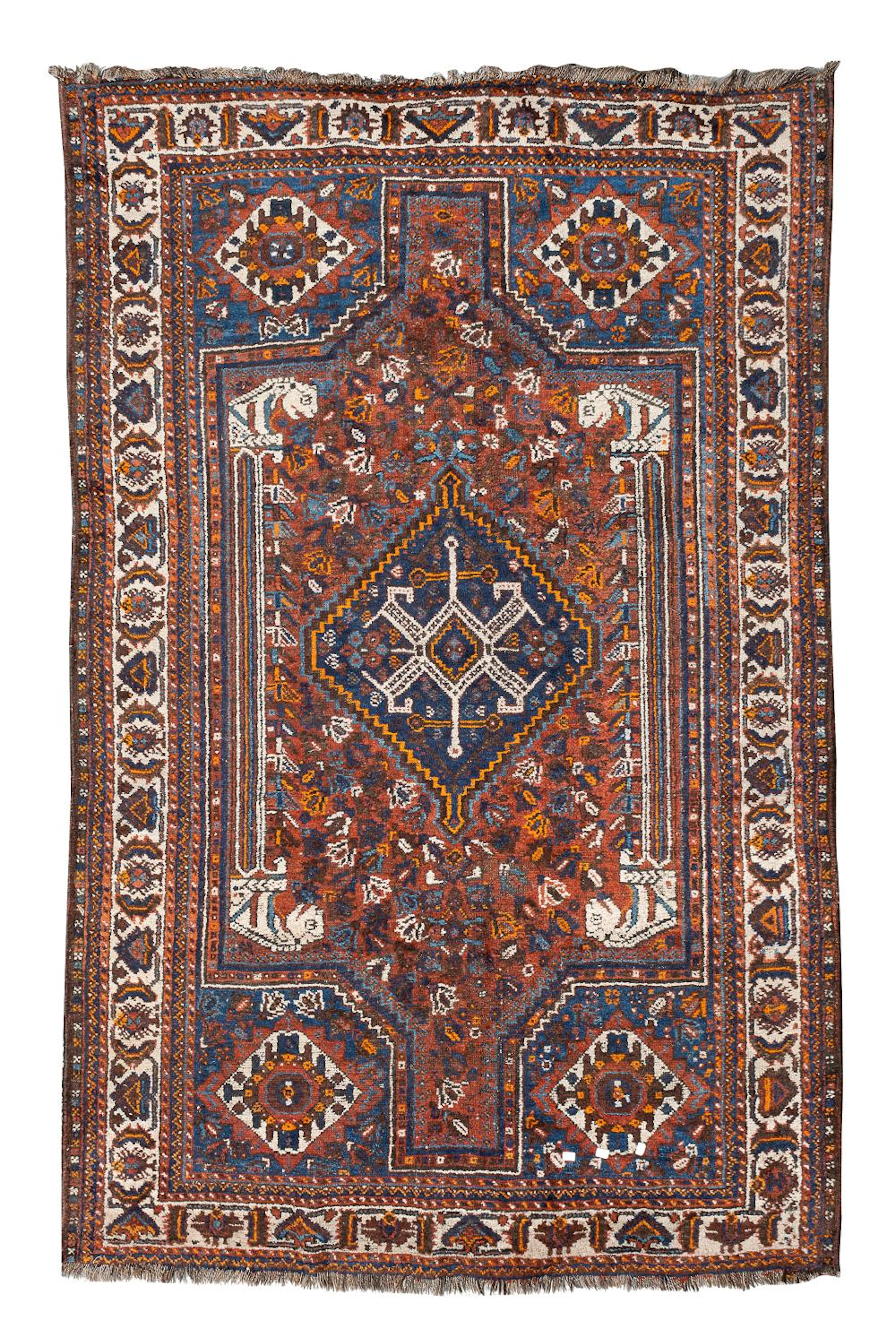 RARE SHIRAZ RUG, EARLY 20TH CENTURY