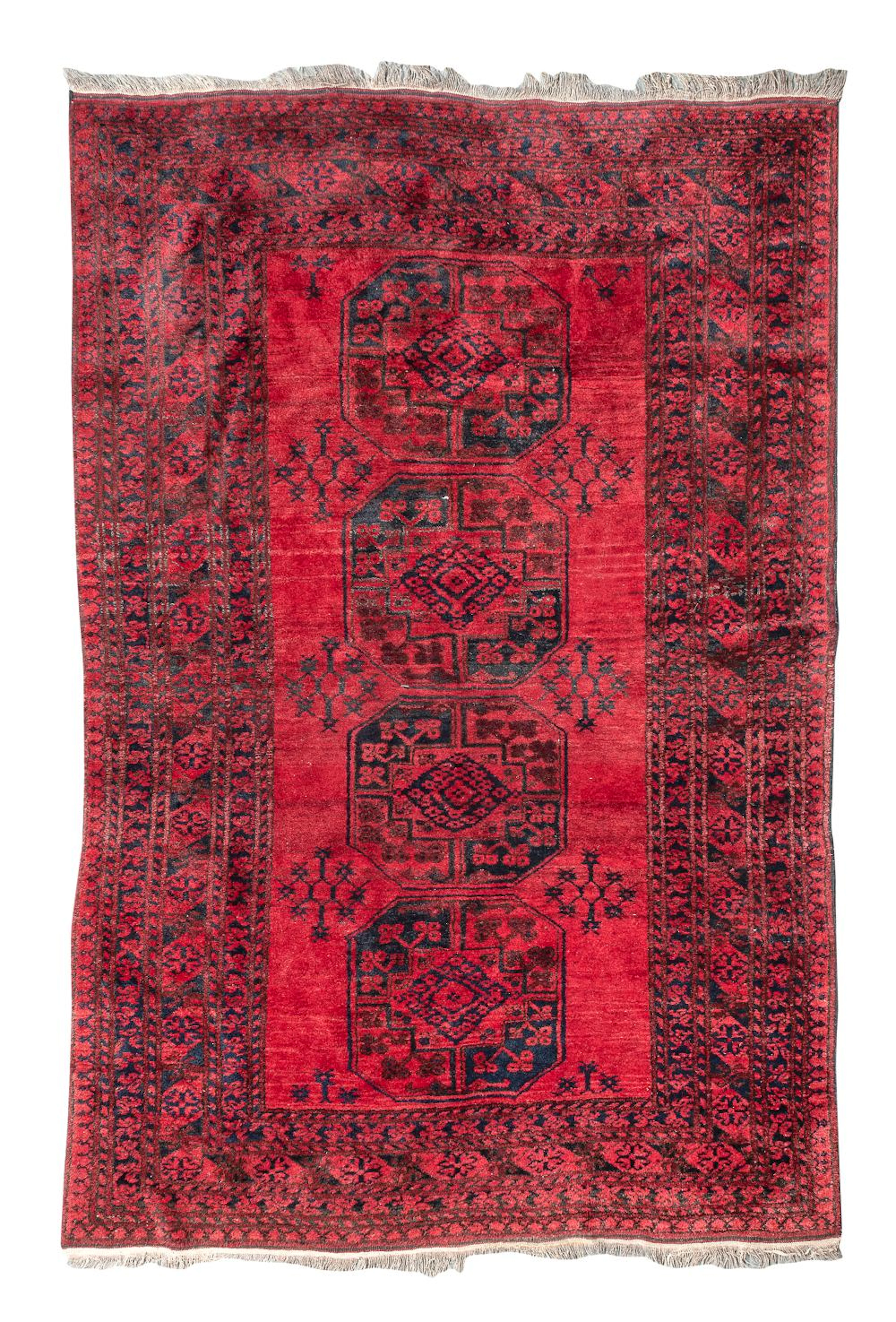 AFGHAN RUG, EARLY 20TH CENTURY