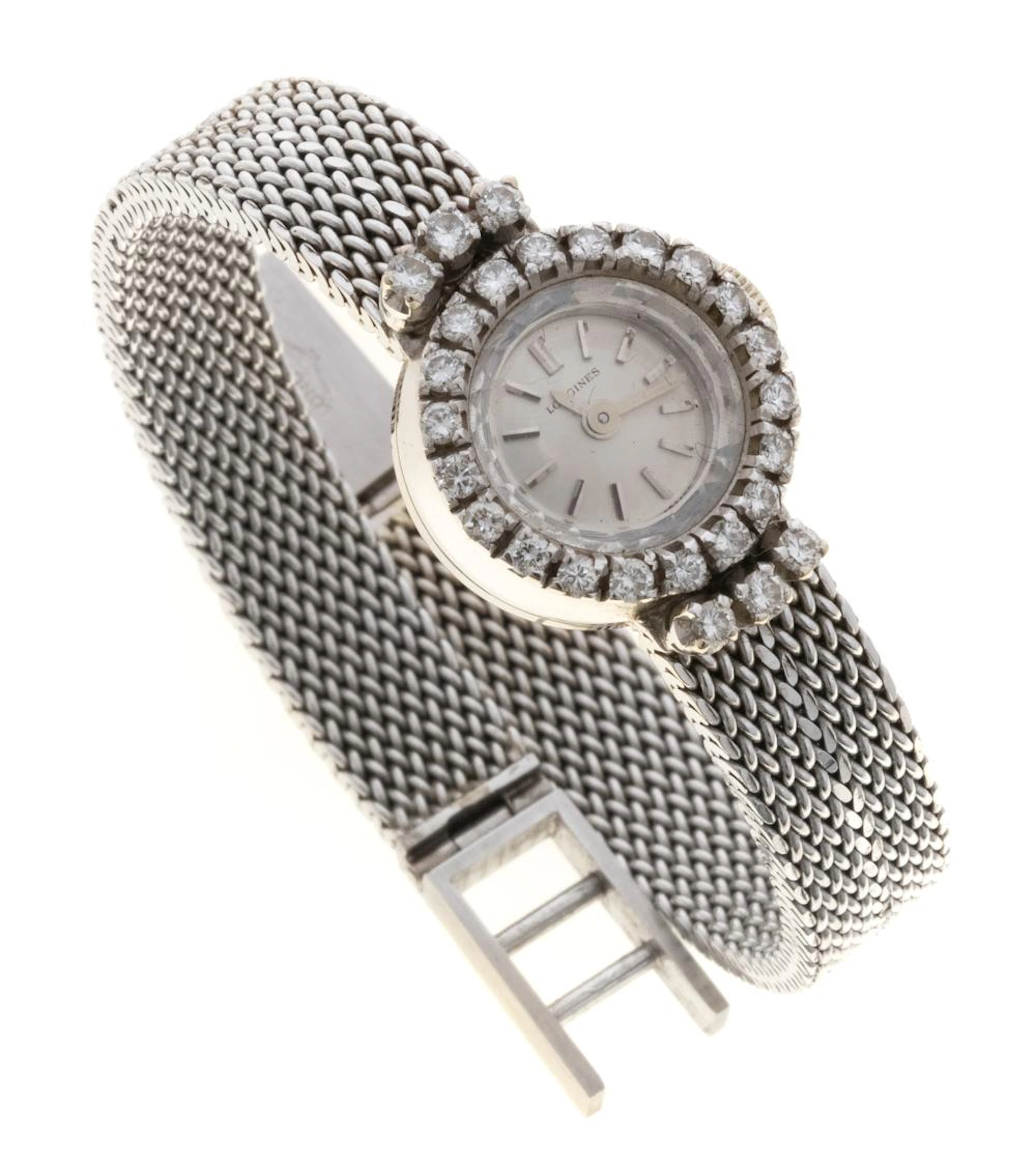 WOMEN'S WRISTWATCH IN PLATINUM BRAND LONGINES