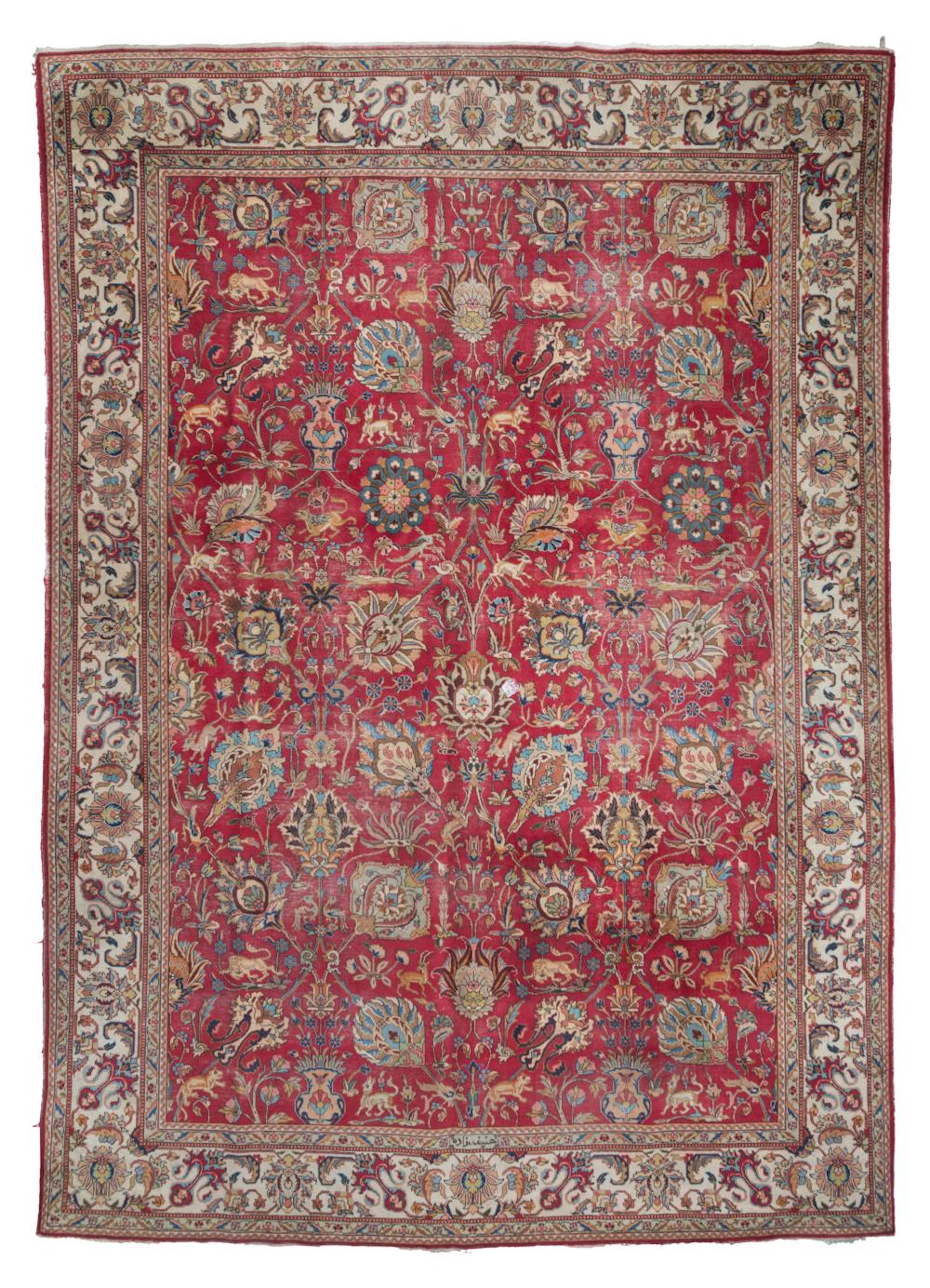 BEAUTIFUL TABRIZ RUG, FIRST HALF 20TH CENTURY