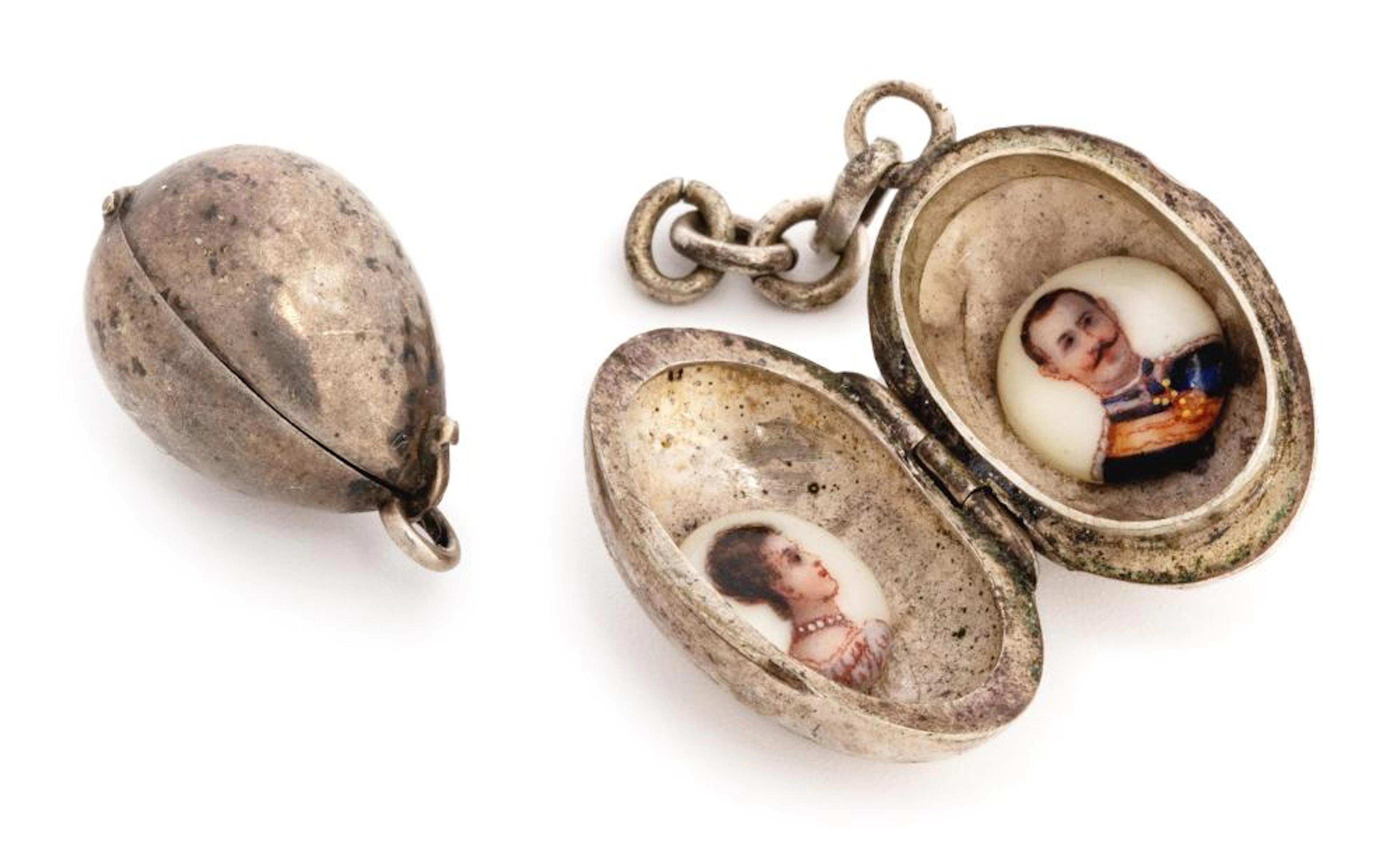 TWO SILVER PILL BOXES 19TH CENTURY