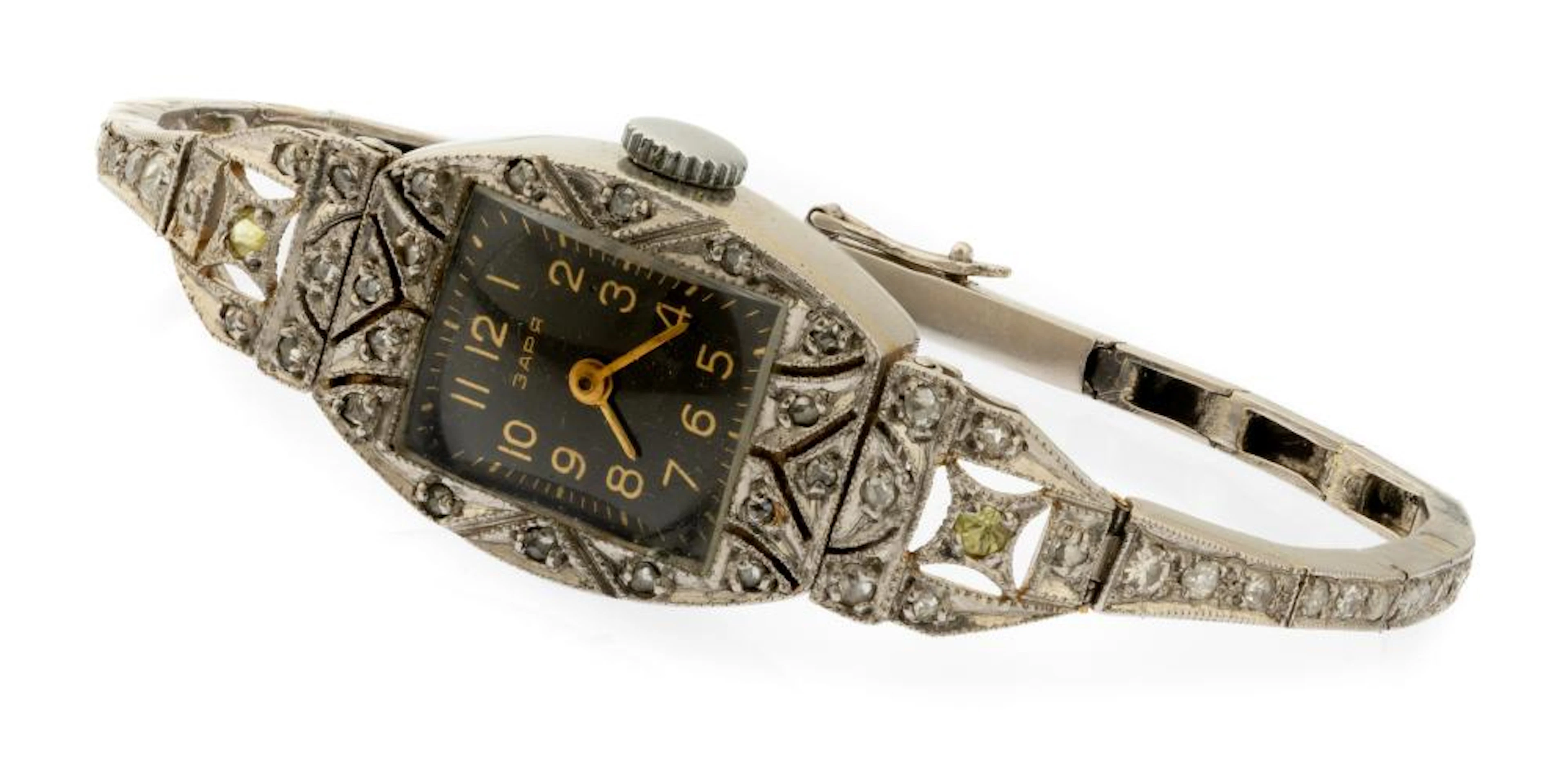 LADY WATCH IN PLATINUM WITH DIAMONDS