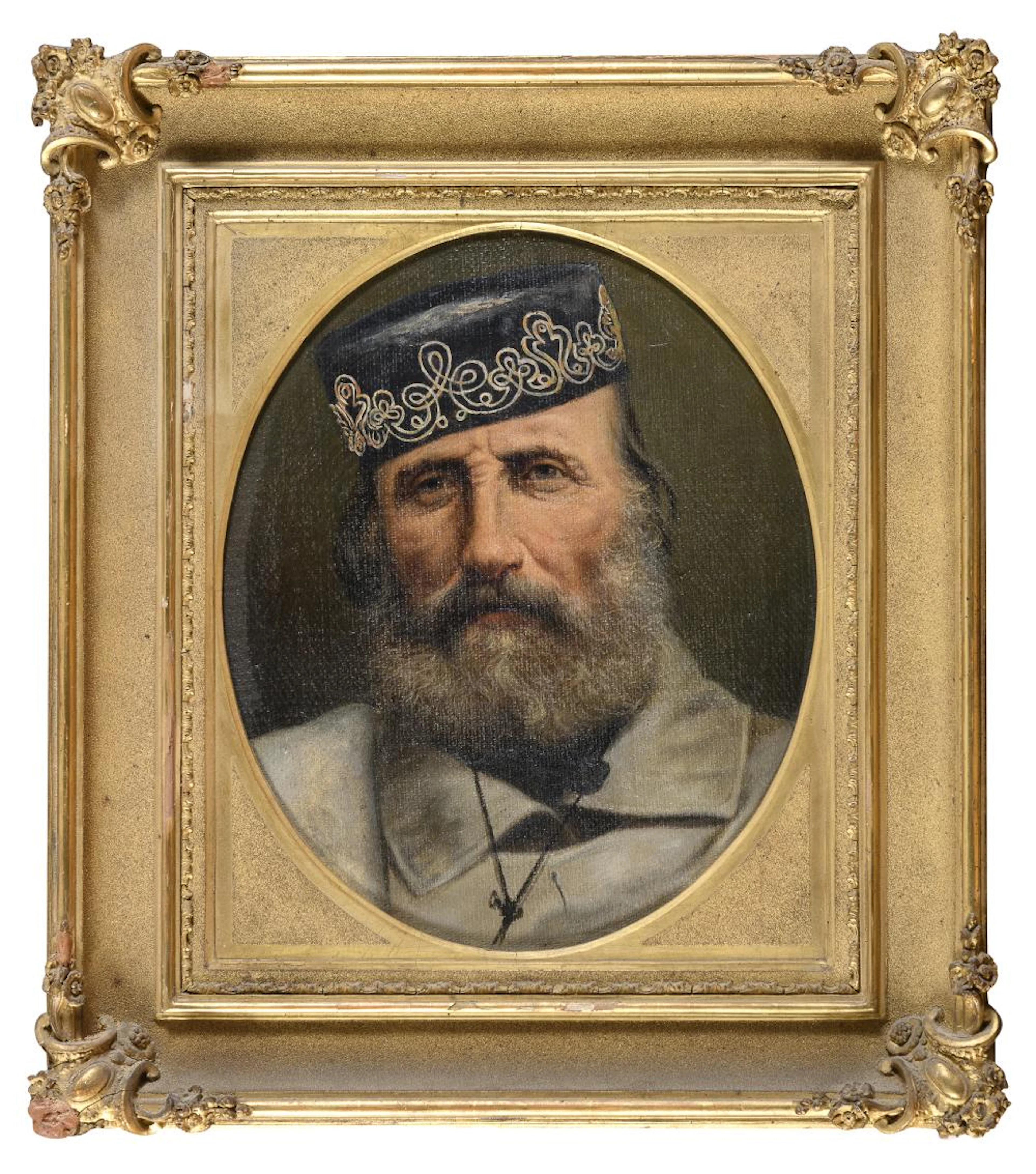 OIL PORTRAIT BY ITALIAN PAINTER, 19TH CENTURY
