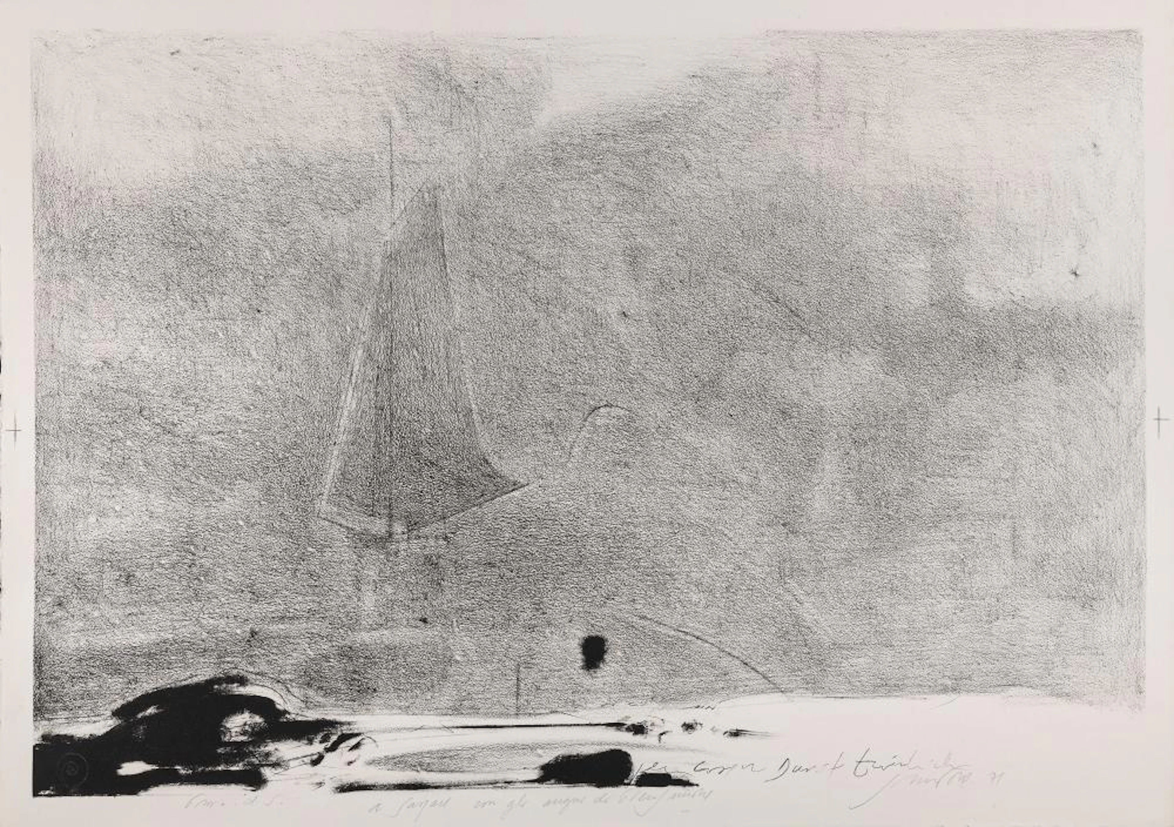 LITHOGRAPH BY PIERO GUCCIONE, 1971