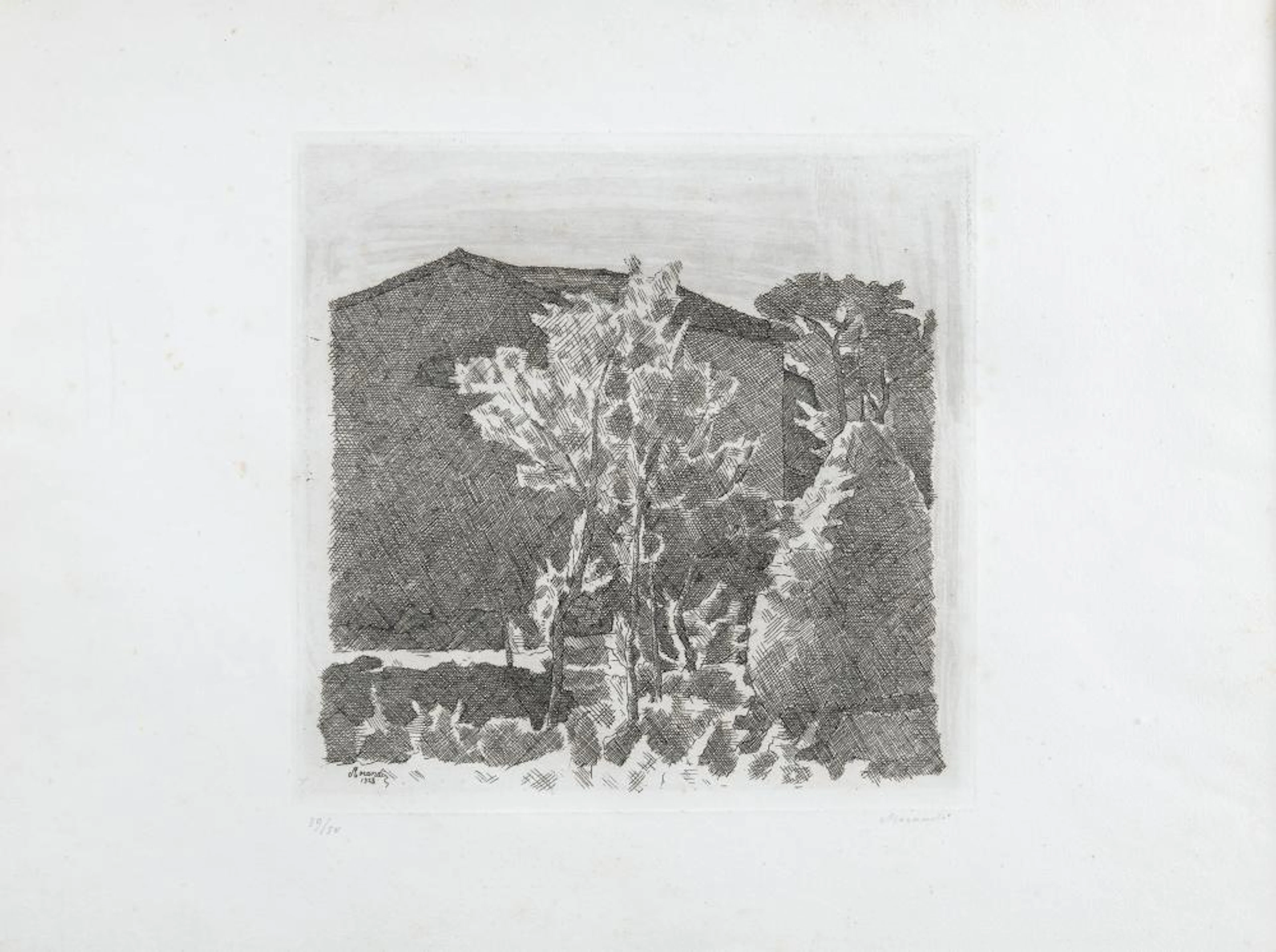 ETCHING BY GIORGIO MORANDI, 1928