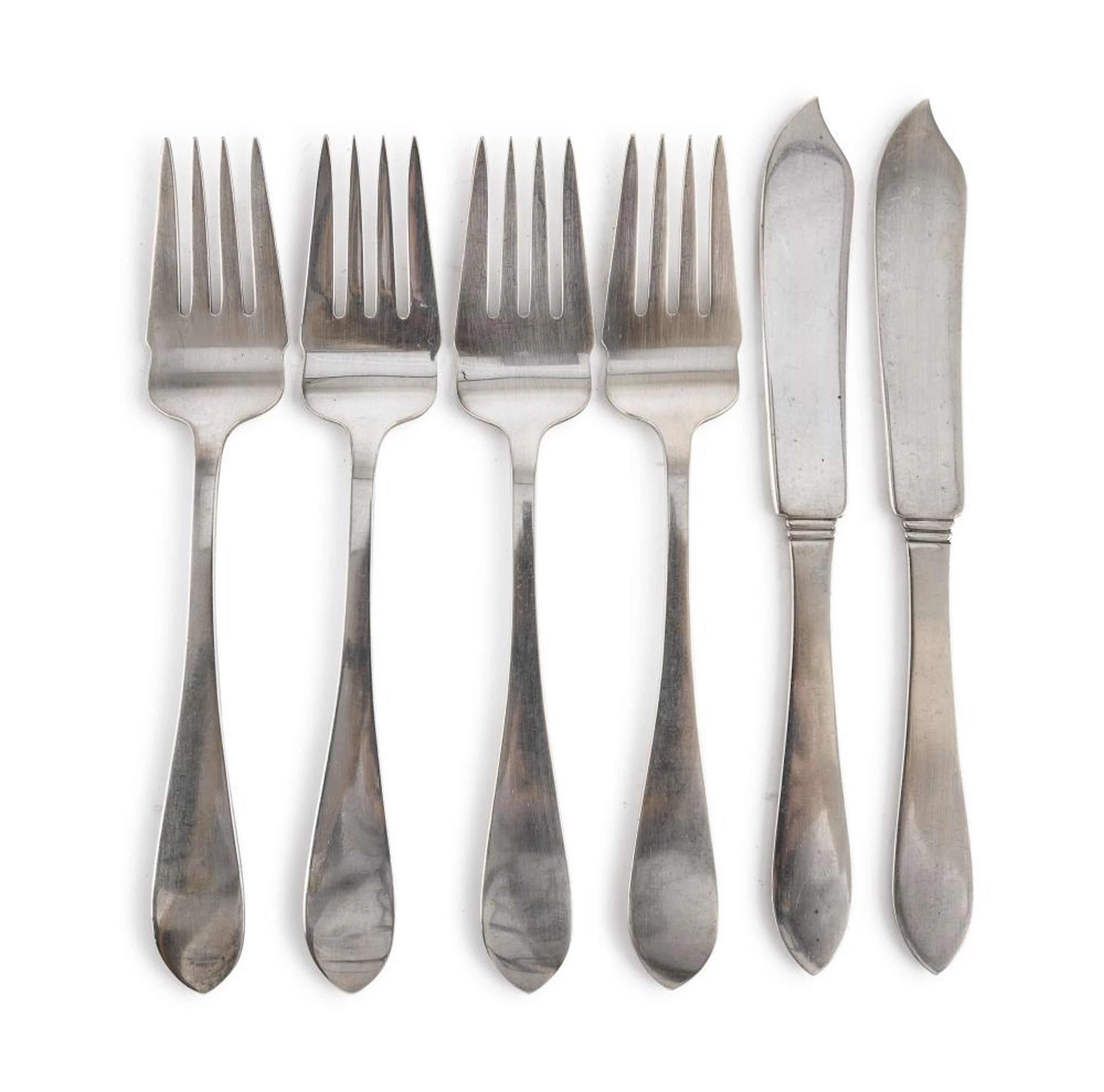 SILVER TETE Á TÈTE SET, SIGNATURE CARTIER STERLING, 20TH CENTURY