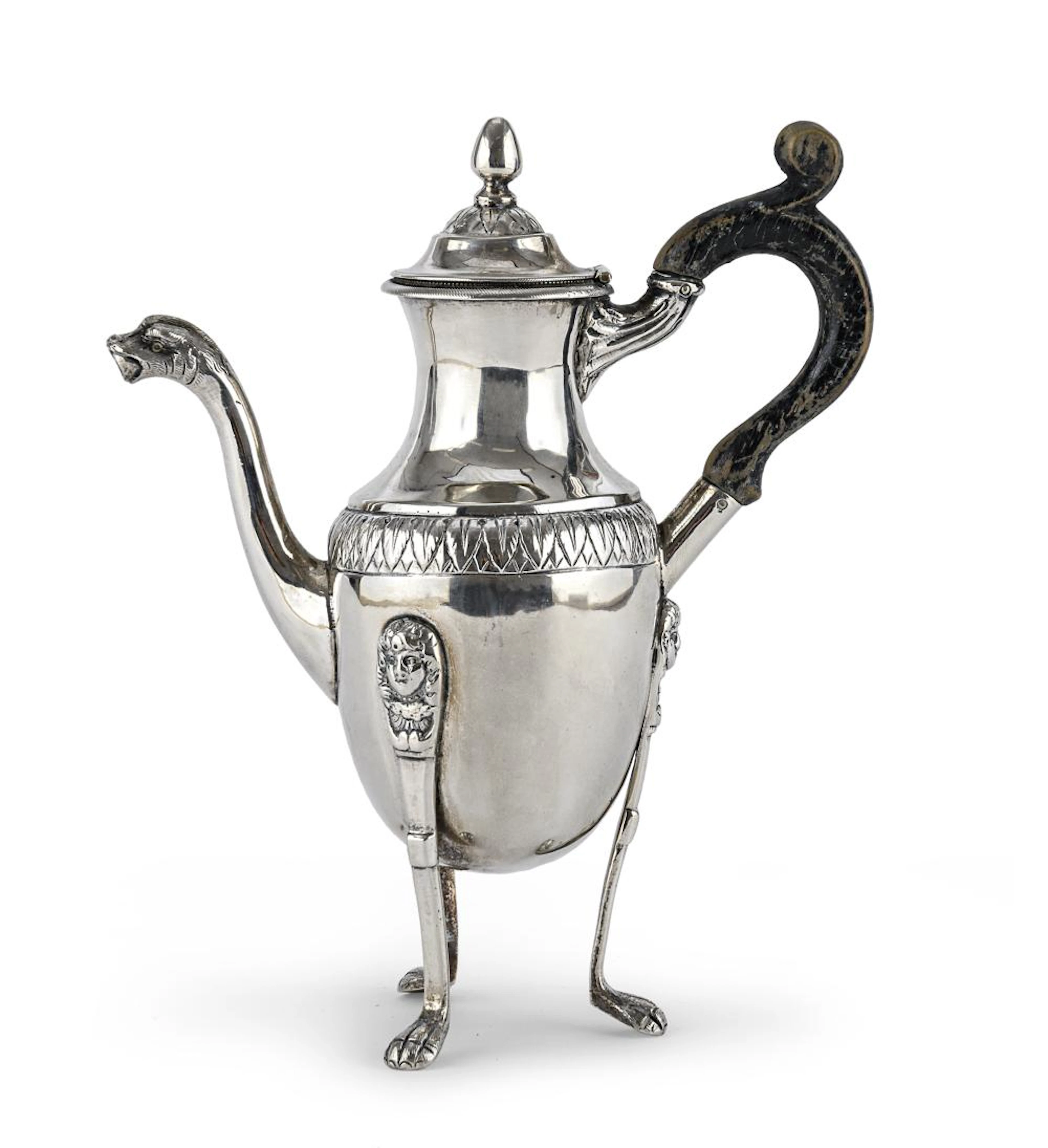 SILVER COFFEE POT, NAPLES 1809/1824