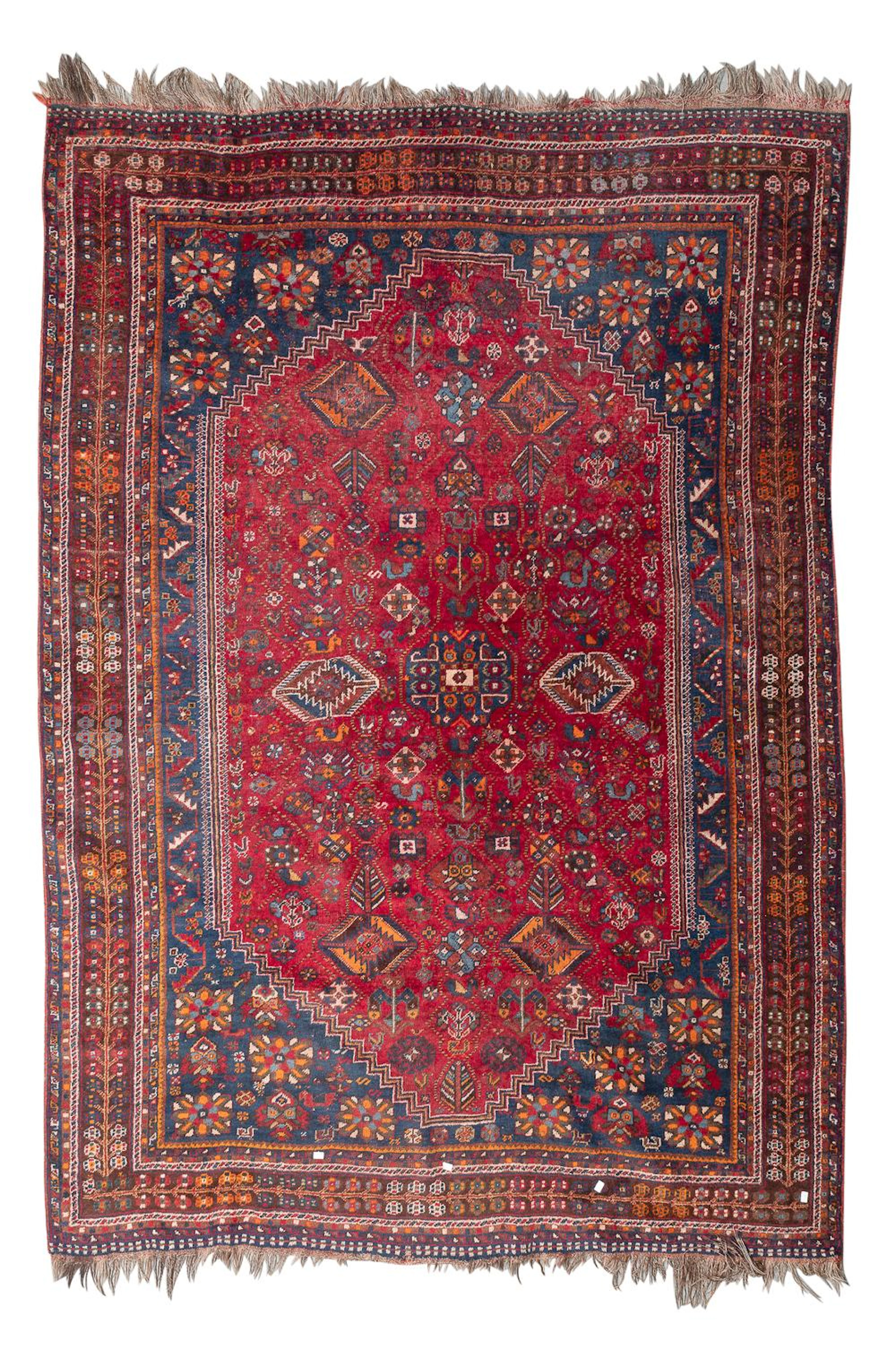 BEAUTIFUL SHIRAZ RUG, EARLY 20TH CENTURY
