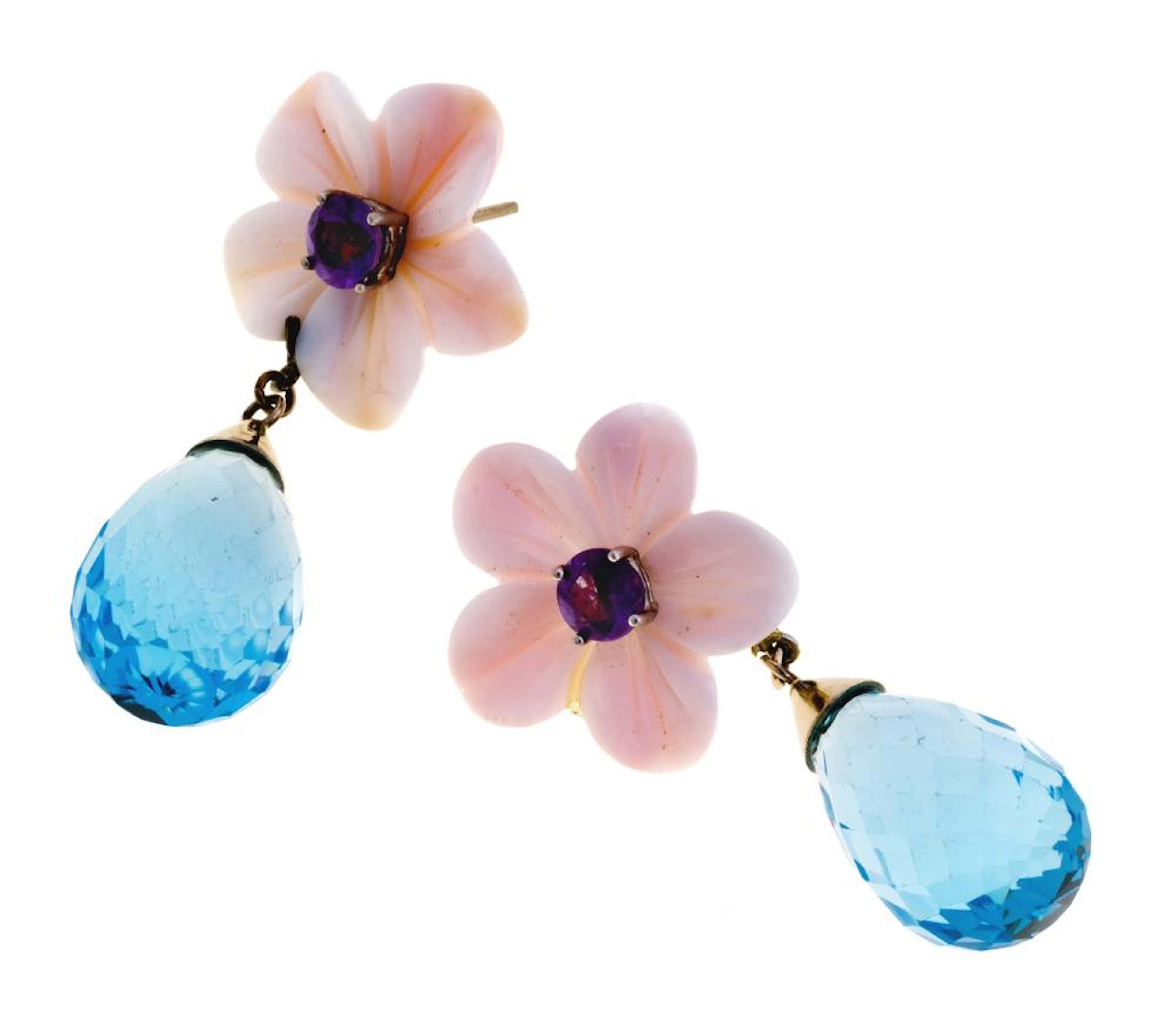 BEAUTIFUL WHITE GOLD EARRINGS