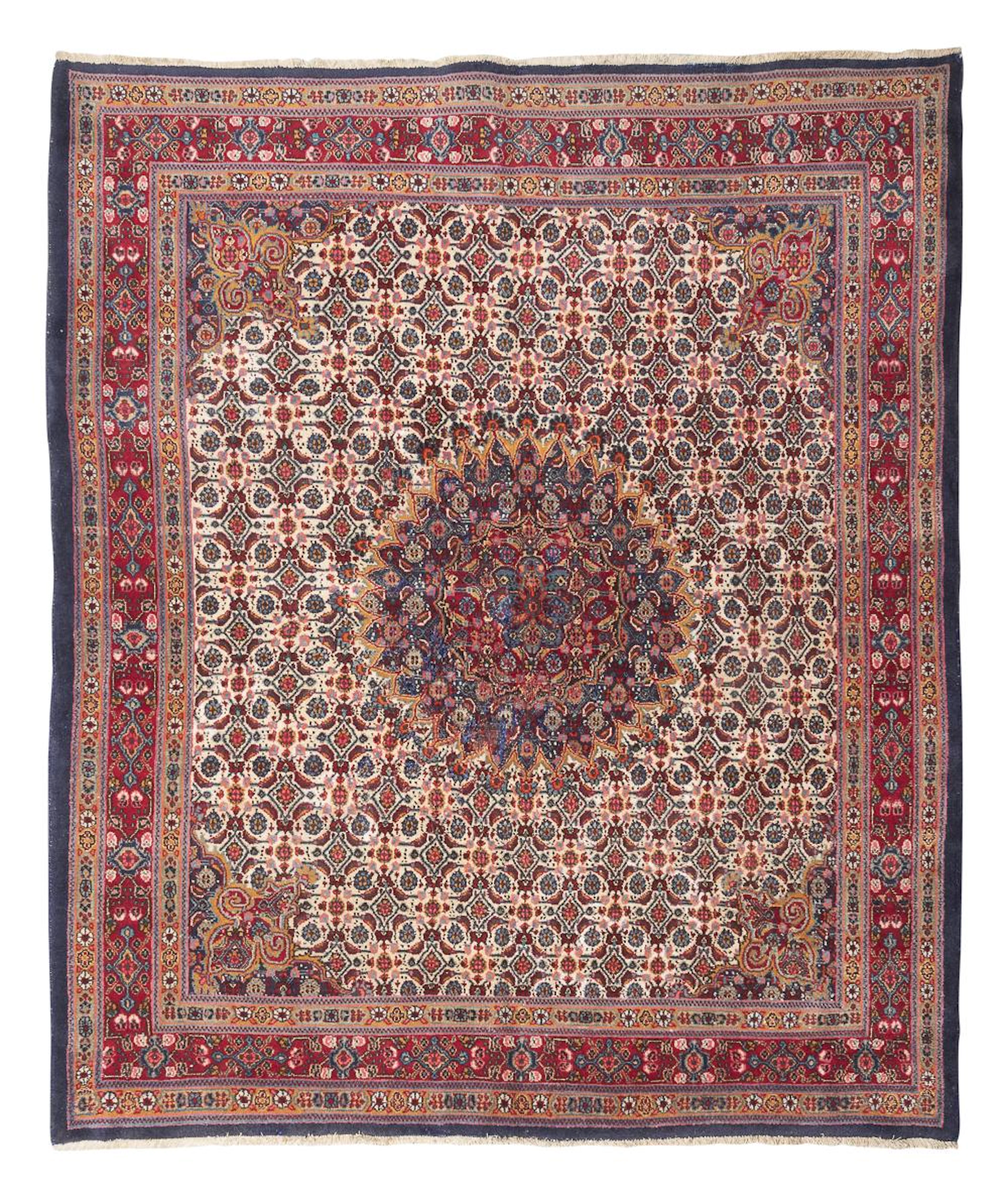 PERSIAN MUD CARPET, MID 20TH CENTURY