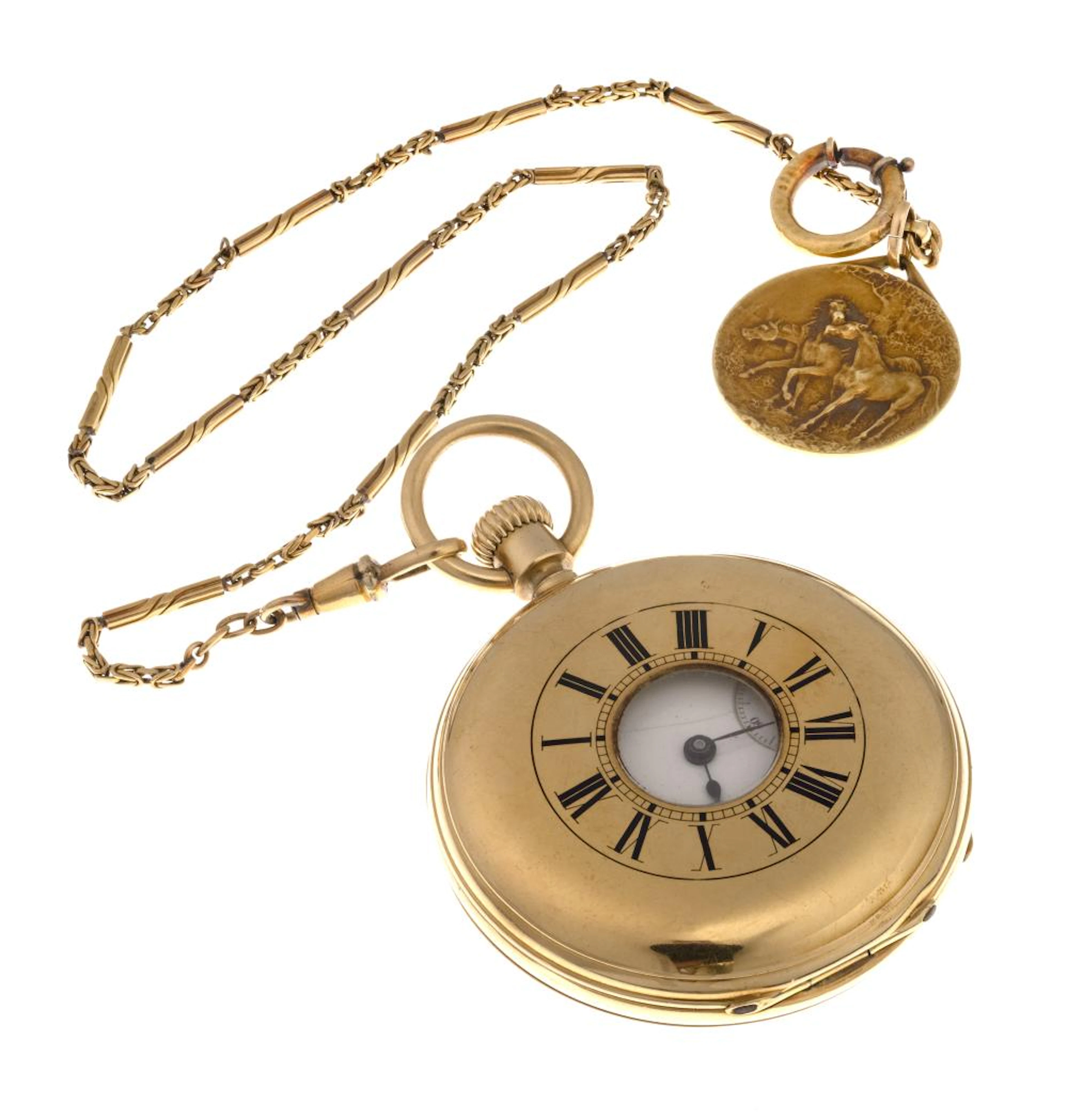 GOLD ROSSEL & FILS GENEVE POCKET WATCH